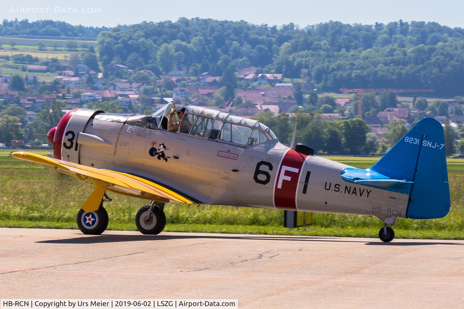 HB-RCN, 1952 North American T-6G Texan C/N 197-035, Heliweekend Grenchen, 2019