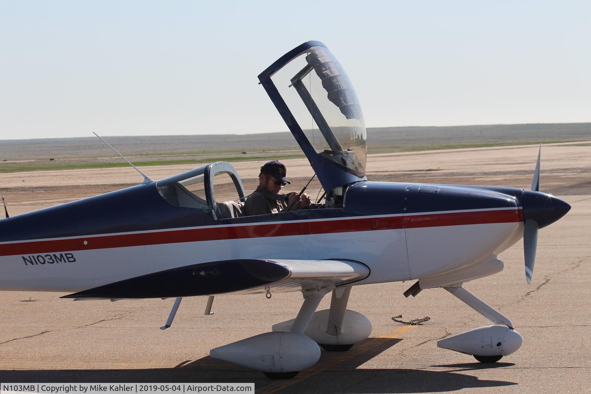 N103MB, 2005 Vans RV-6A C/N 25248, Ken on the ground La Junta