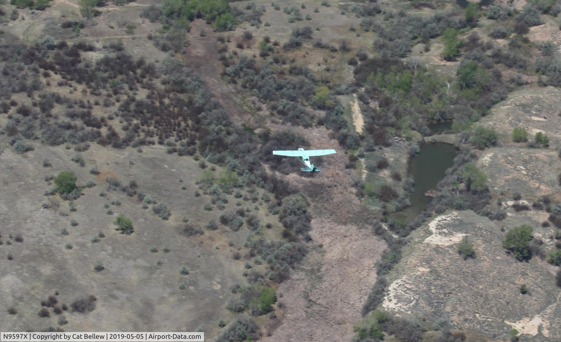 N9597X, 1962 Cessna 210B C/N 21057897, Down low with friends