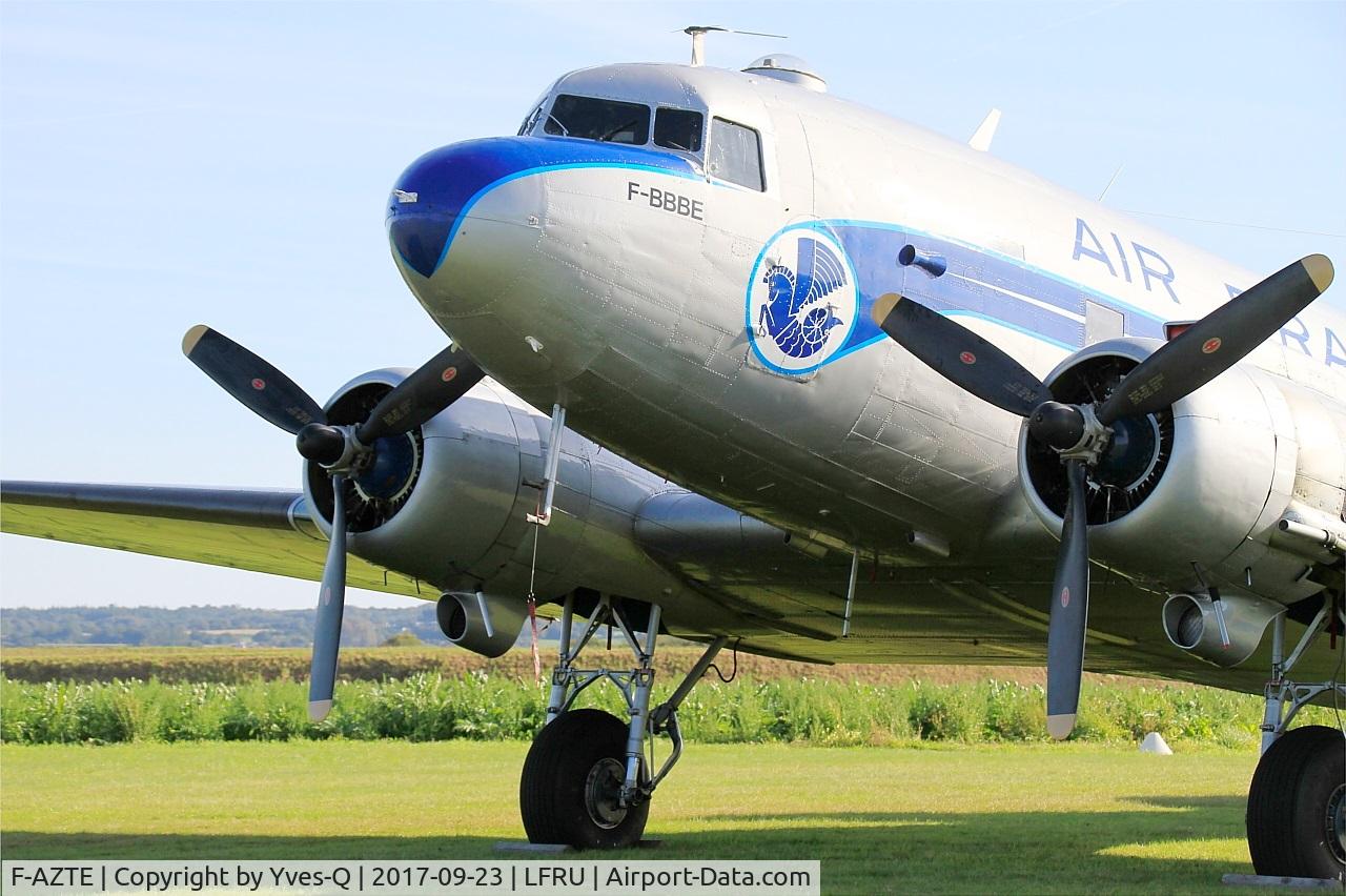 F-AZTE, 1943 Douglas C-47A-1-DL  Skytrain C/N 9172, Douglas C-47A Skytrain, Static display, Morlaix-Ploujean airport (LFRU-MXN) Air show 2017
