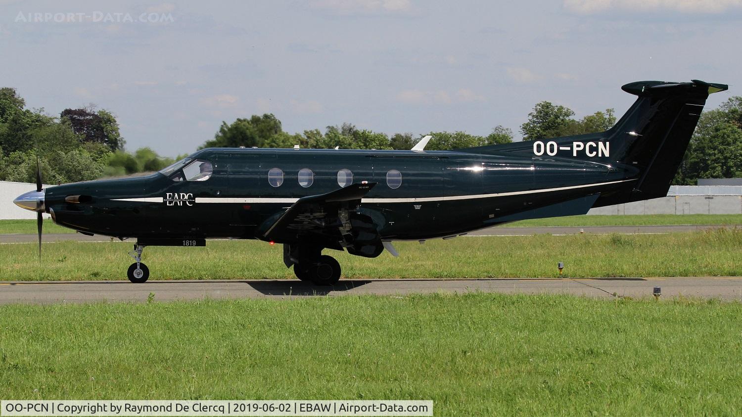 OO-PCN, 2018 Pilatus PC-12/47E C/N 1819, At Antwerp Airport.