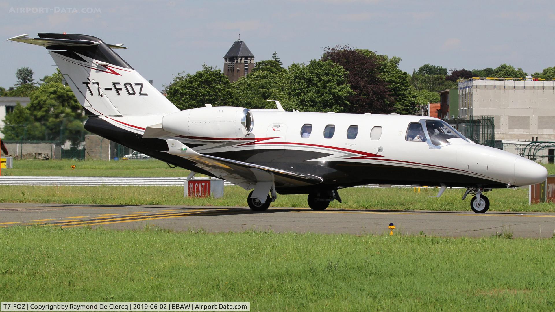 T7-FOZ, 2014 Cessna 525 Citation M2 C/N 525-0851, At Antwerp Airport.