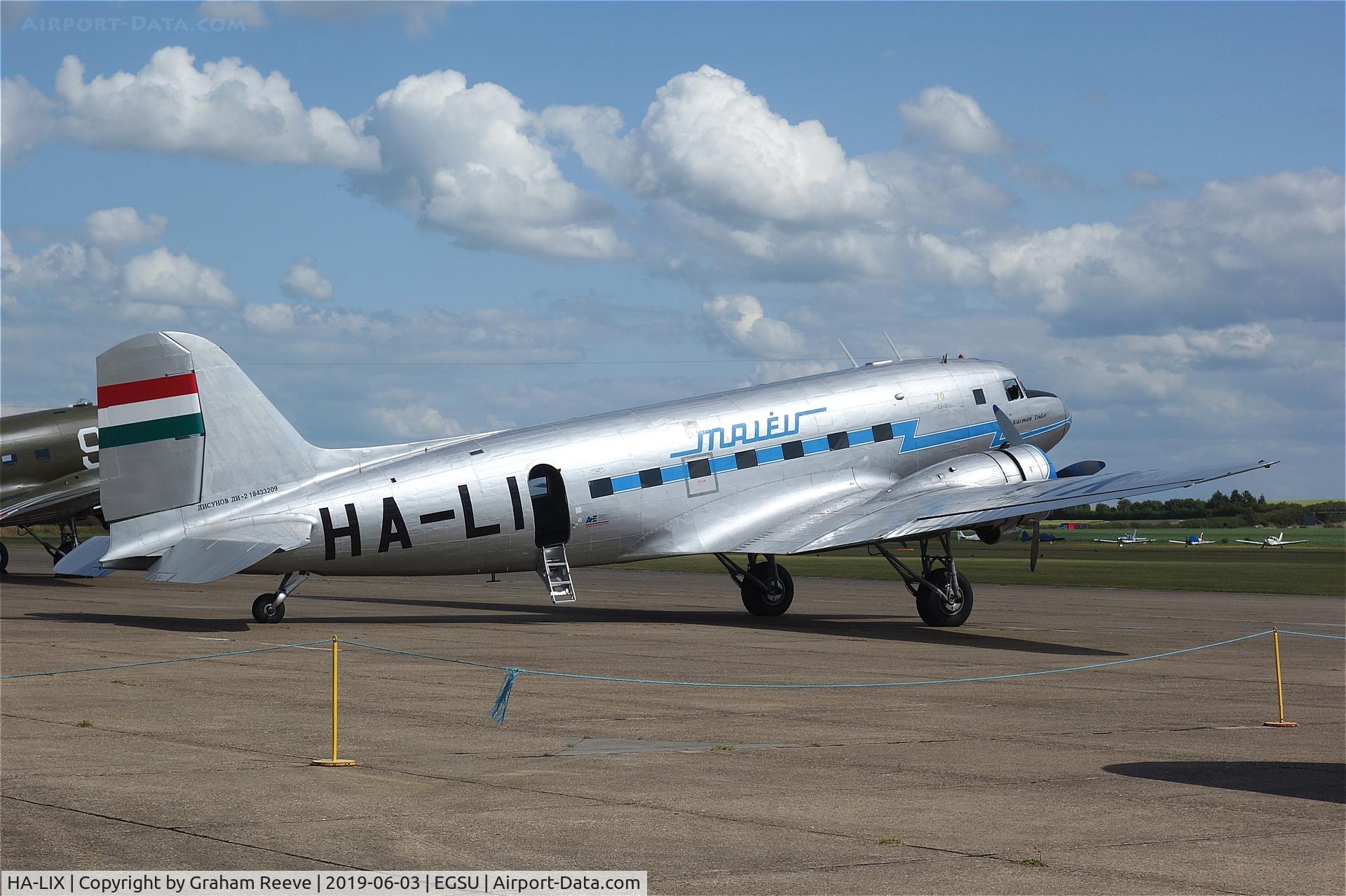 HA-LIX, 1949 Lisunov Li-2T Cab C/N 18433209, Parked at Duxford.