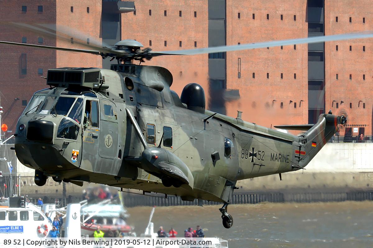 89 52, Westland Sea King Mk.41 C/N WA756/75, 89+52 at Hamburg harbour