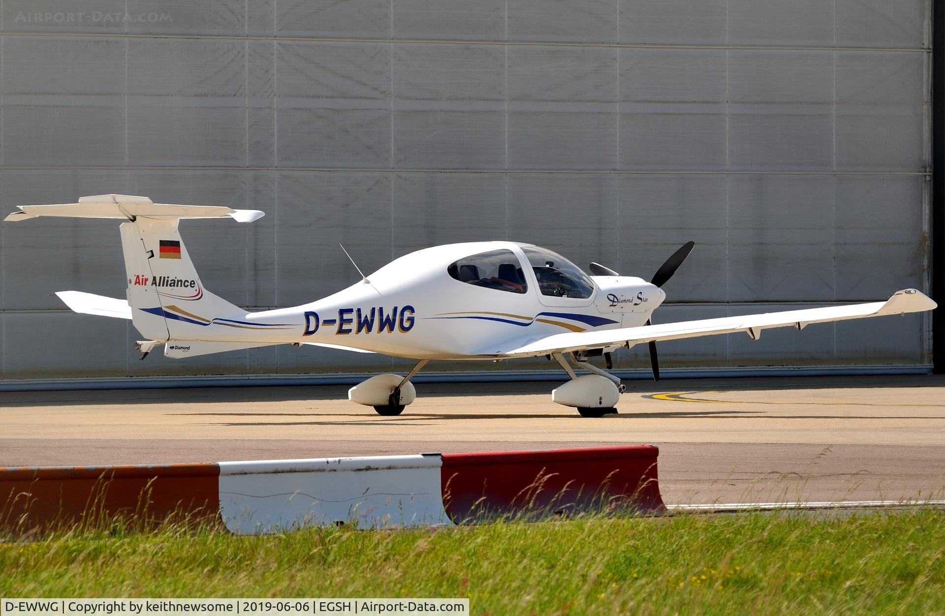 D-EWWG, Diamond DA-40 Diamond Star C/N 40.027, Return Visitor.