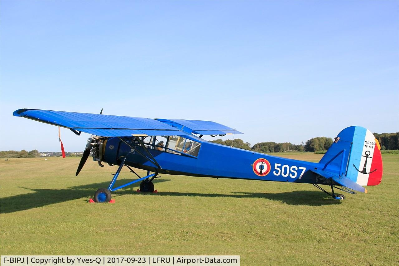 F-BIPJ, Morane-Saulnier MS-505 Criquet C/N 149, Morane-Saulnier MS-505 Criquet, Static display, Morlaix-Ploujean airport (LFRU-MXN) Air show 2017