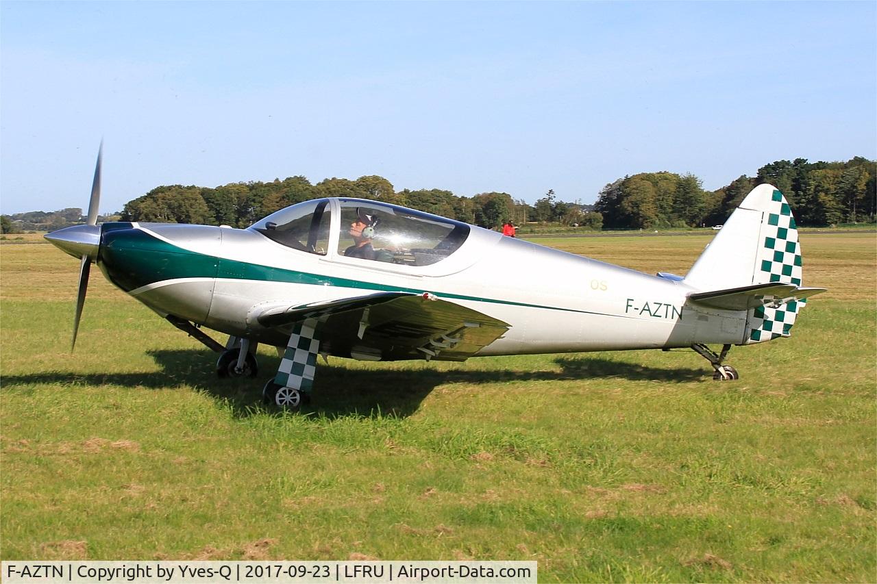 F-AZTN, 1946 Globe GC-1B Swift C/N 1151, Globe GC-1B Swift, Taxiing, Morlaix-Ploujean airport (LFRU-MXN) air show 2017