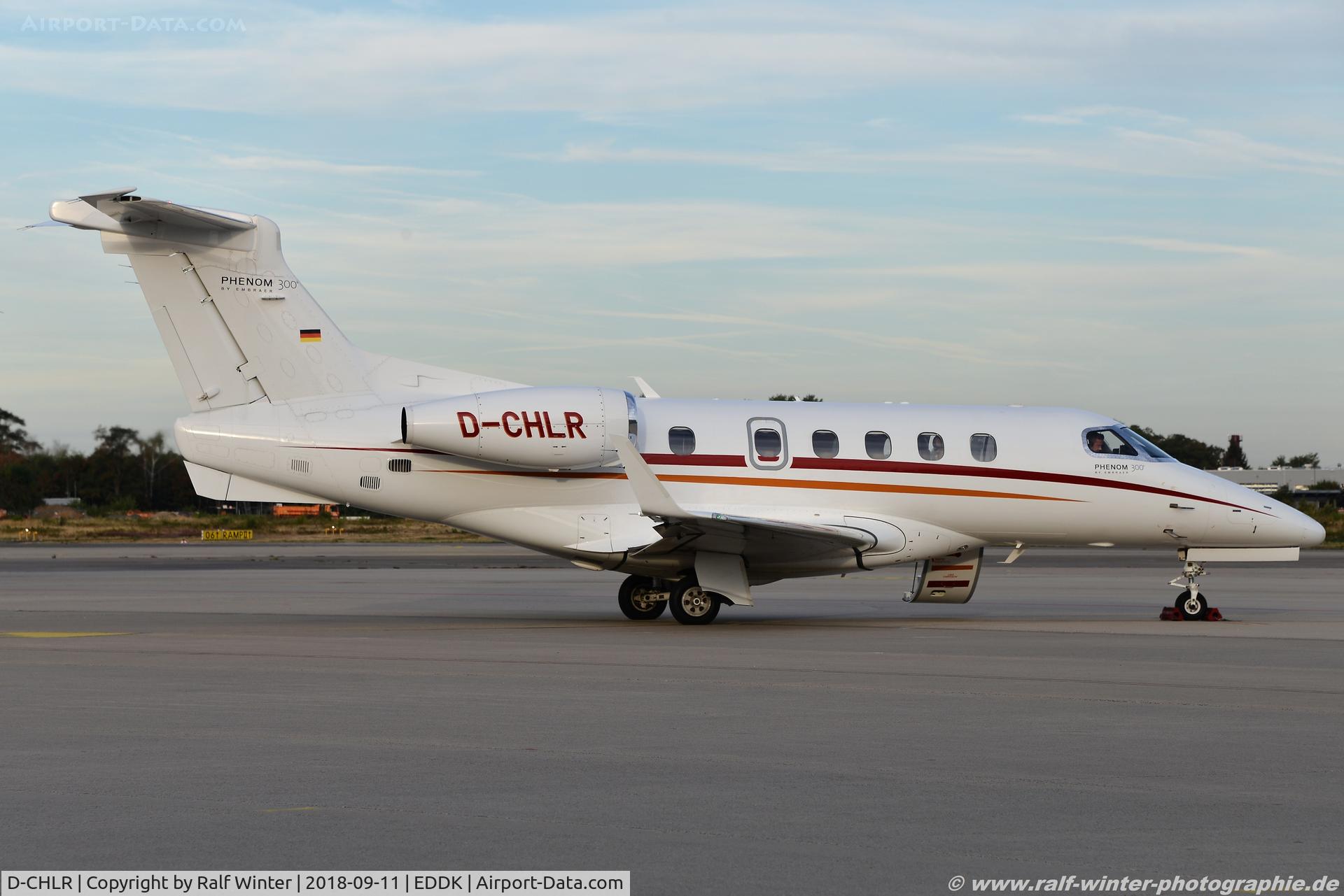 D-CHLR, 2011 Embraer EMB-505 Phenom 300 C/N 50500066, Embraer Phenom 300 EMB-505 - ADN Aero-Dienst - 50500066 - D-CHLR - 11.09.2018 - CGN