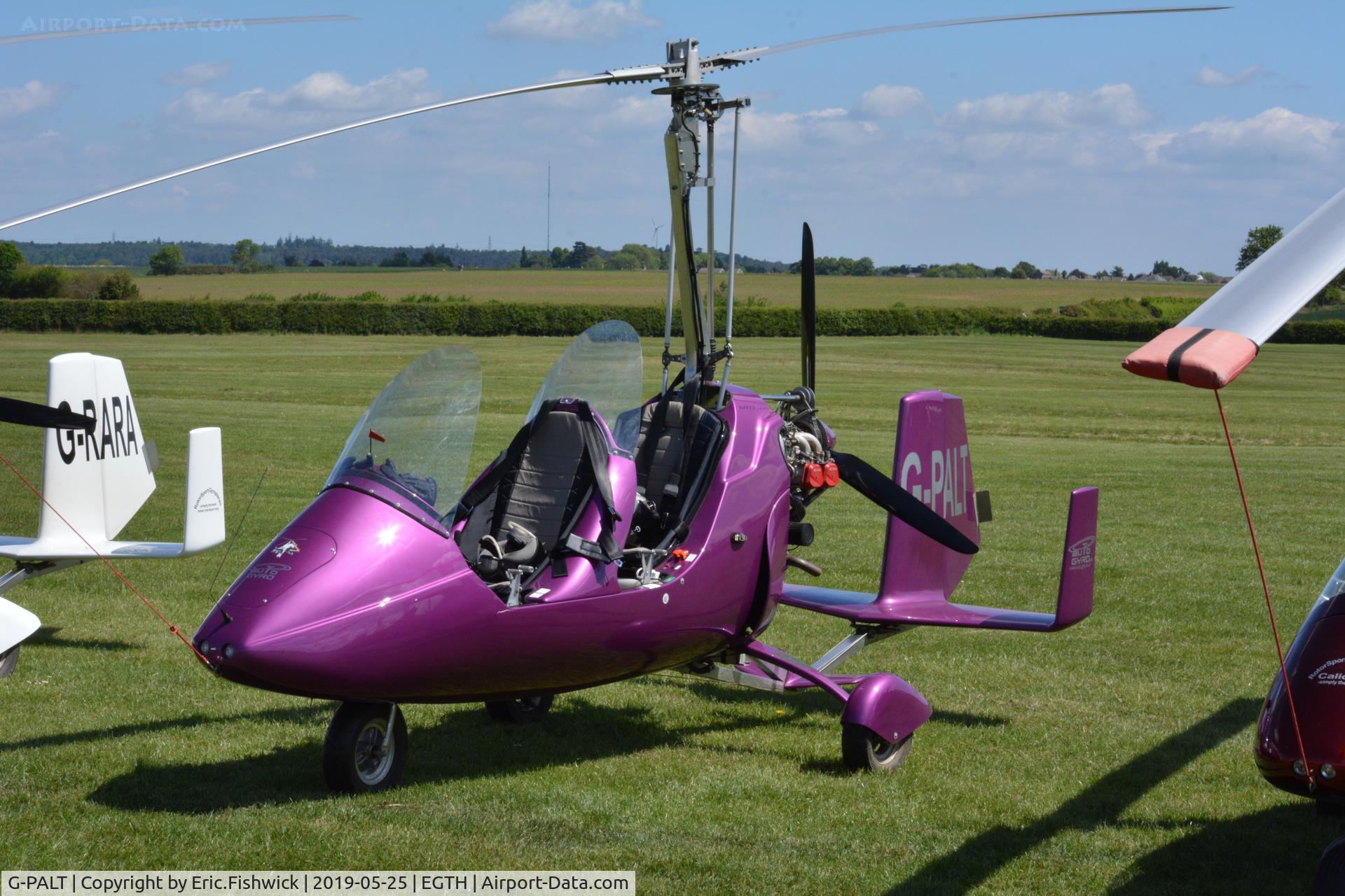G-PALT, 2017 RotorSport UK MTOsport C/N RSUK/MTOS/063, 3. G-PALT at the British Rotor Association annual gathering at the Shuttleworth Collection, May. 2019.