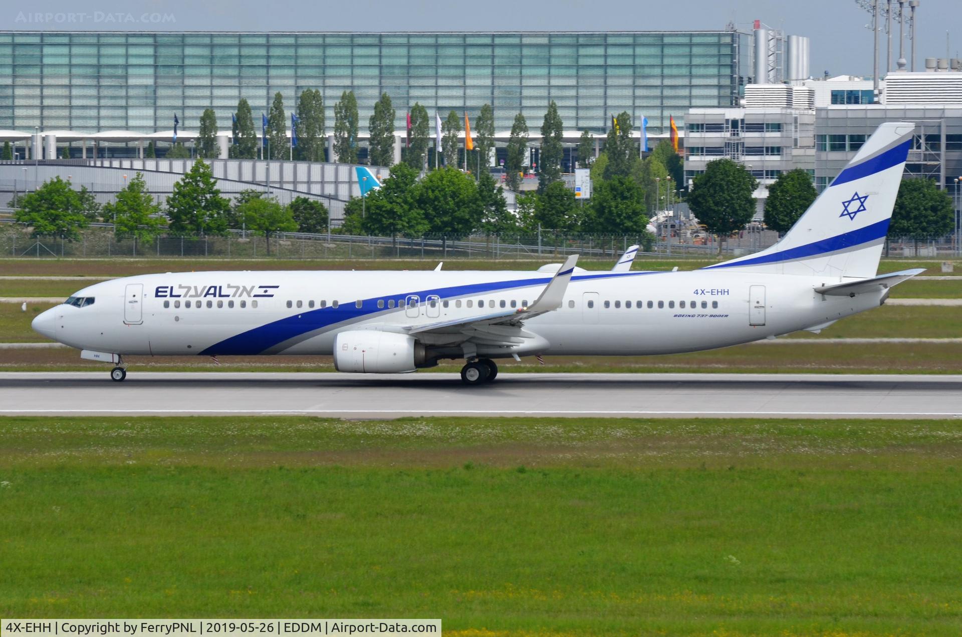 4X-EHH, 2016 Boeing 737-958/ER C/N 41558, ELAL B739 departing
