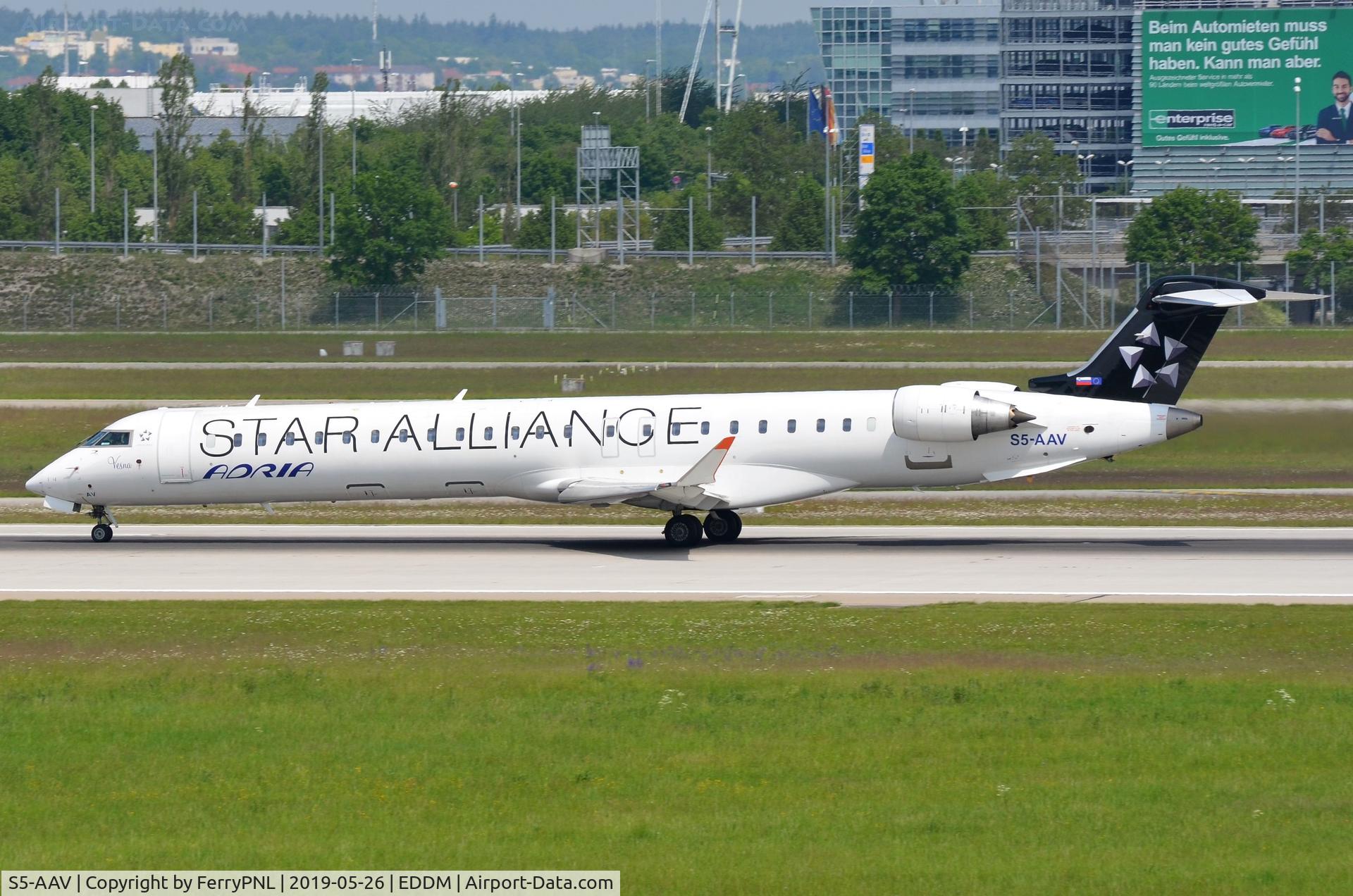 S5-AAV, 2012 Bombardier CRJ-900LR (CL-600-2D24) C/N 15284, Adria Airways CL900 in Star Alliance livery