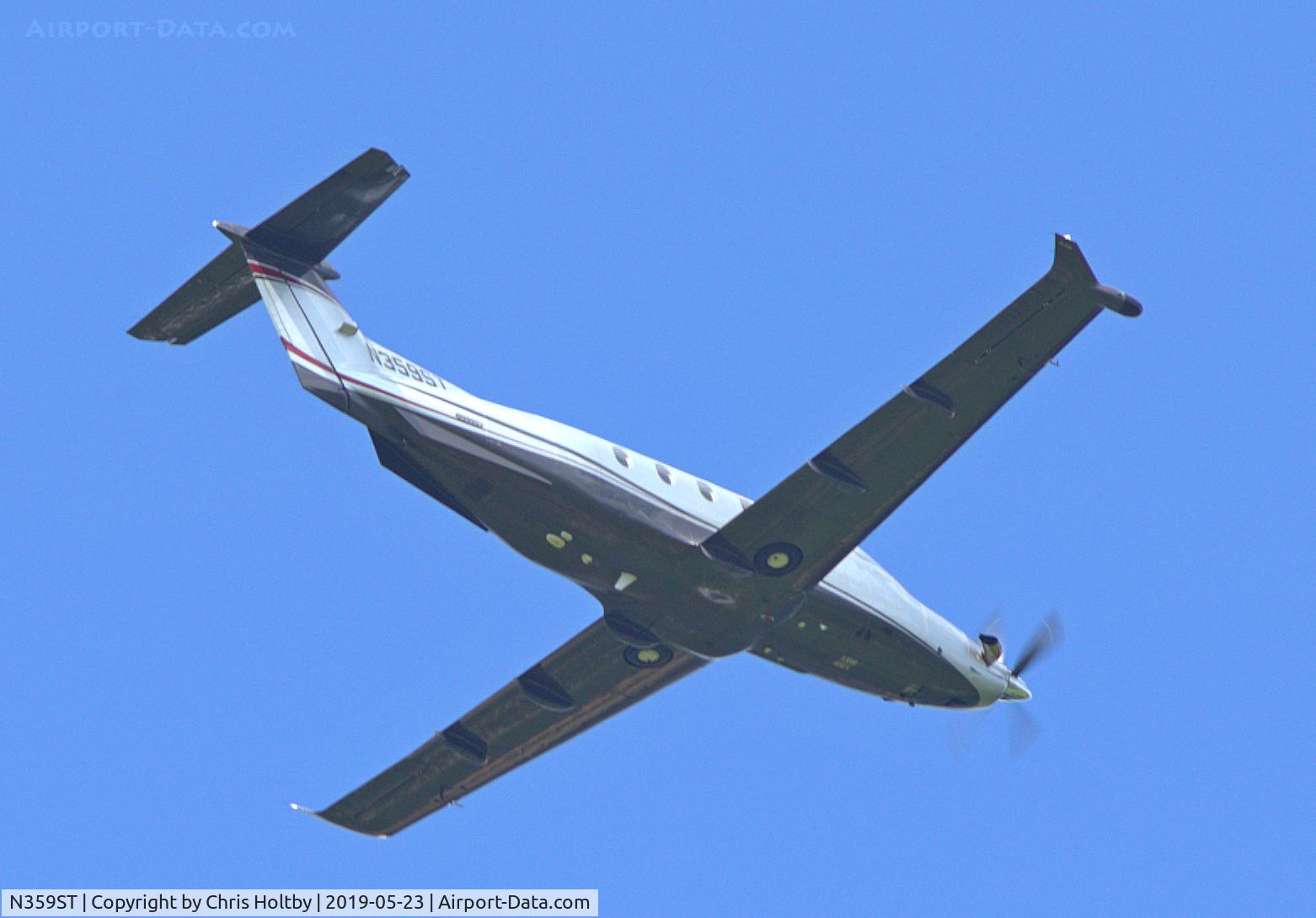 N359ST, 2012 Pilatus PC-12/47E C/N 1359, Over Potters Bar, Herts