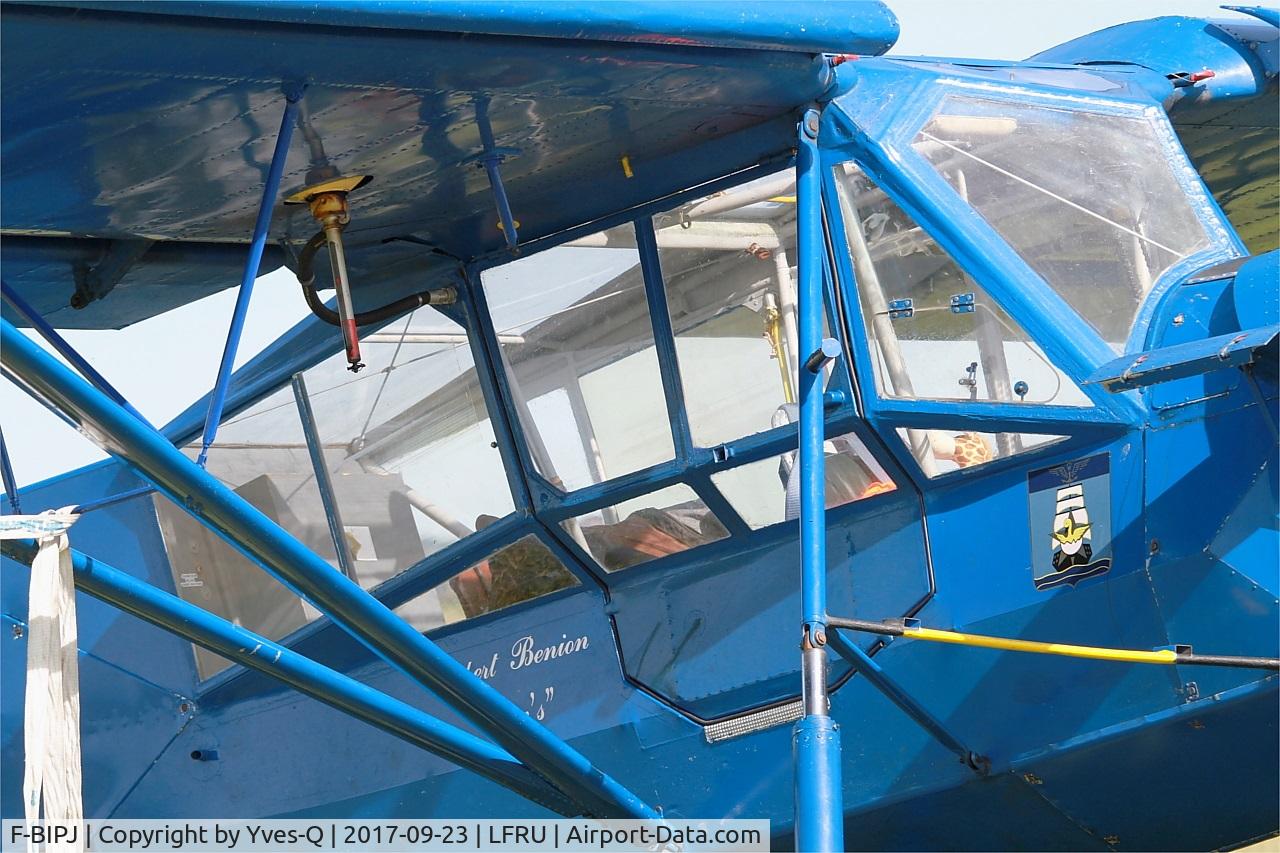 F-BIPJ, Morane-Saulnier MS-505 Criquet C/N 149, Morane-Saulnier MS-505 Criquet, Cockpit close up view, Morlaix-Ploujean airport (LFRU-MXN) Air show 2017