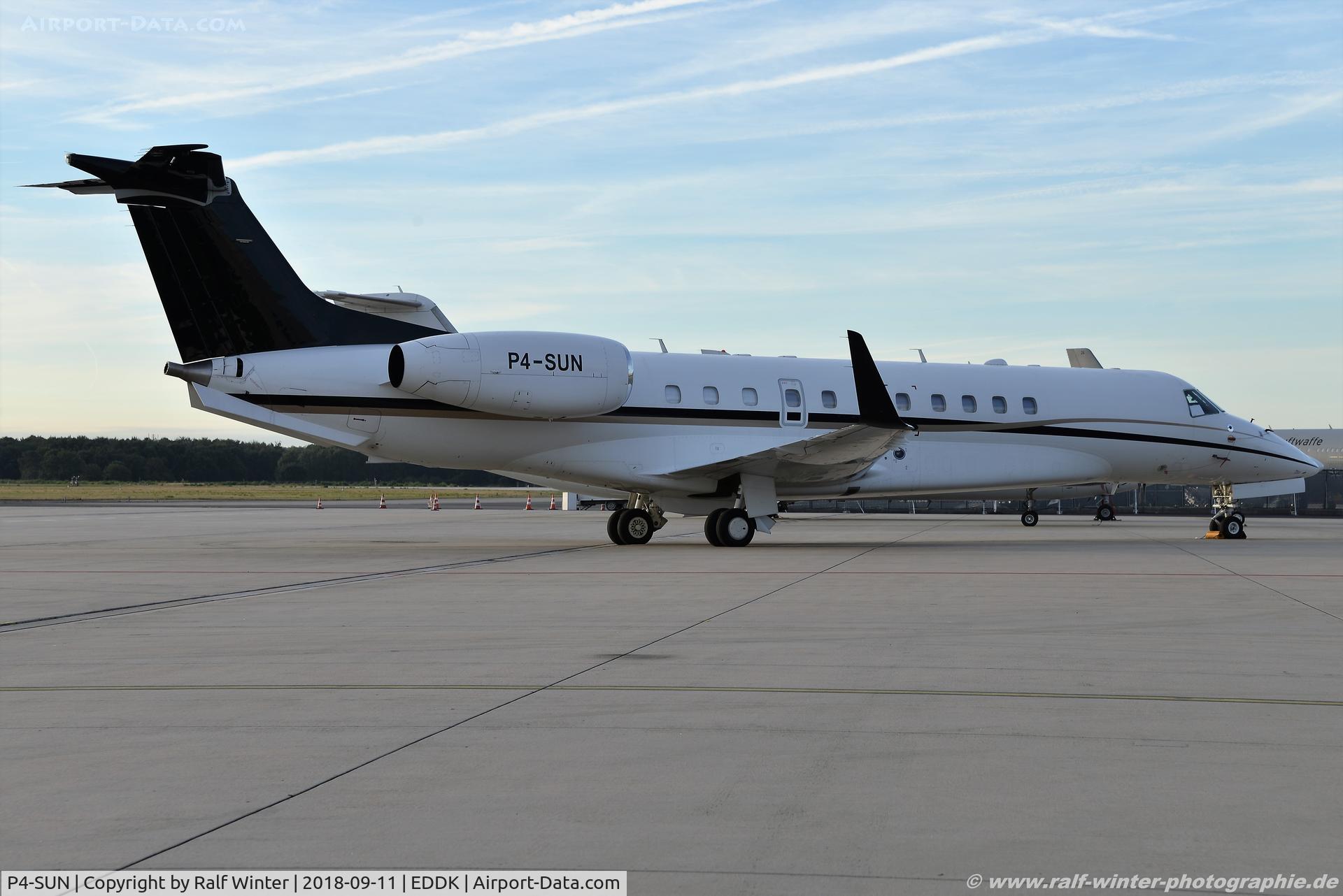 P4-SUN, 2008 Embraer EMB-135BJ Legacy C/N 14501074, Embraer EMB-135BJ Legacy 600 - HYP Hyperion Aviation - 14501074 - P4-SUN - 11.09.2018 - CGN