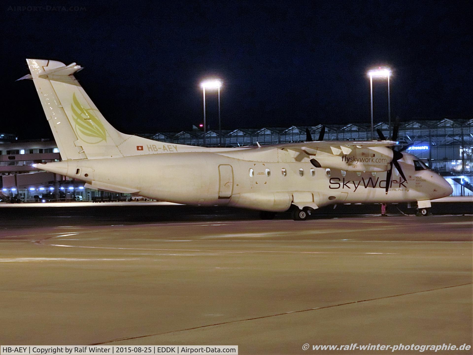HB-AEY, 1997 Dornier 328-130 C/N 3100, Dornier Do-328-130 - SX SRK Sky Work Airlines - 3100 - HB-AEY - 25.08.2015 - CGN