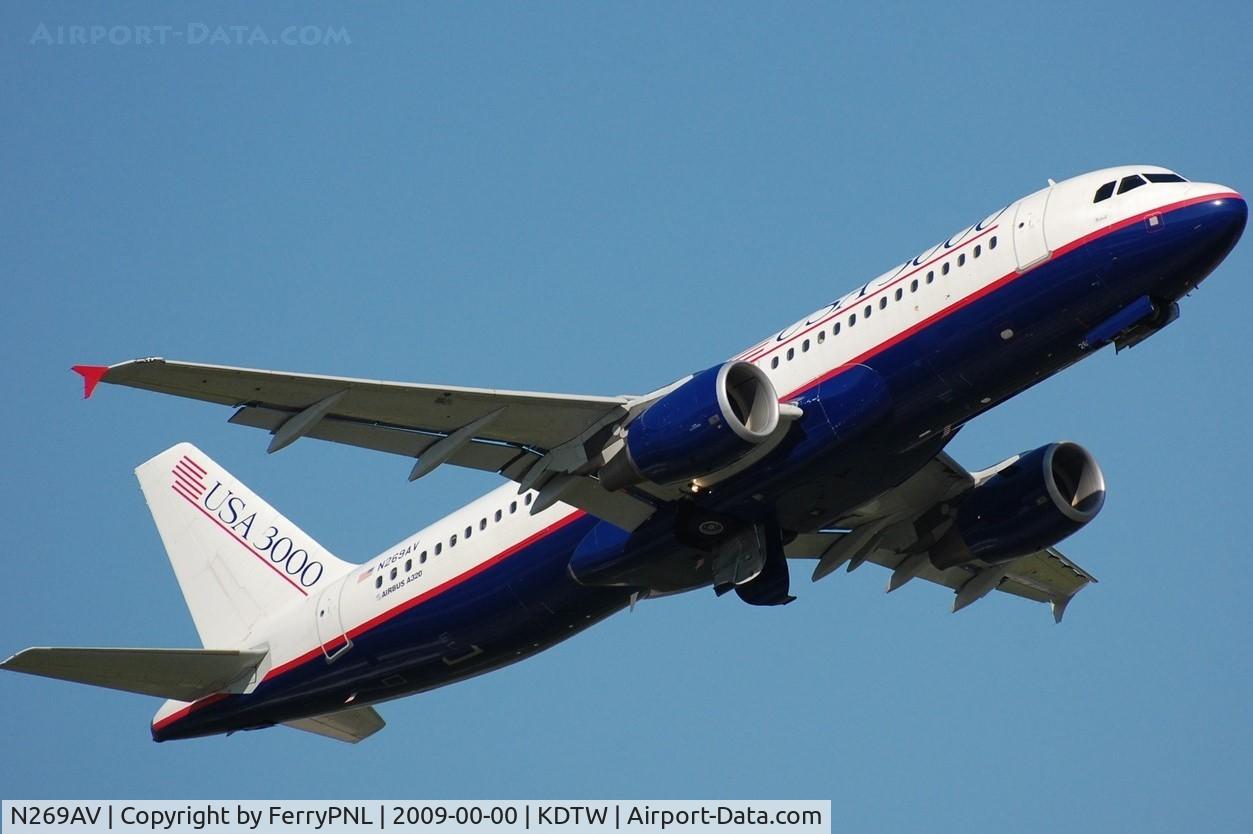 N269AV, 2004 Airbus A320-214 C/N 2187, USA3000 A320 taking-off