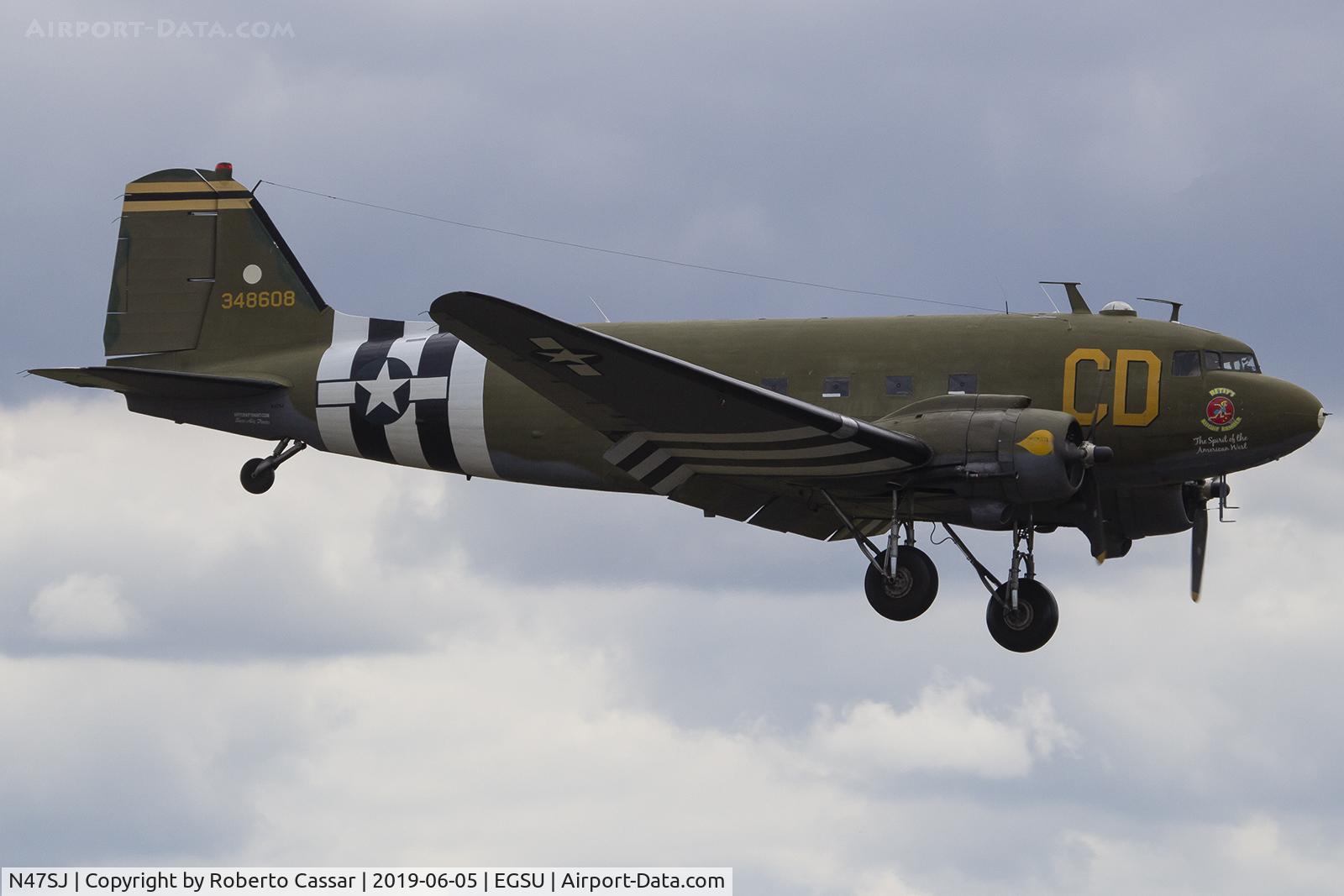 N47SJ, 1943 Douglas DC3C-R (C-47B-5-DK) C/N 14423, Daks Over Normandy 2019 - 43-48608 (Betsy's Biscuit Bomber)