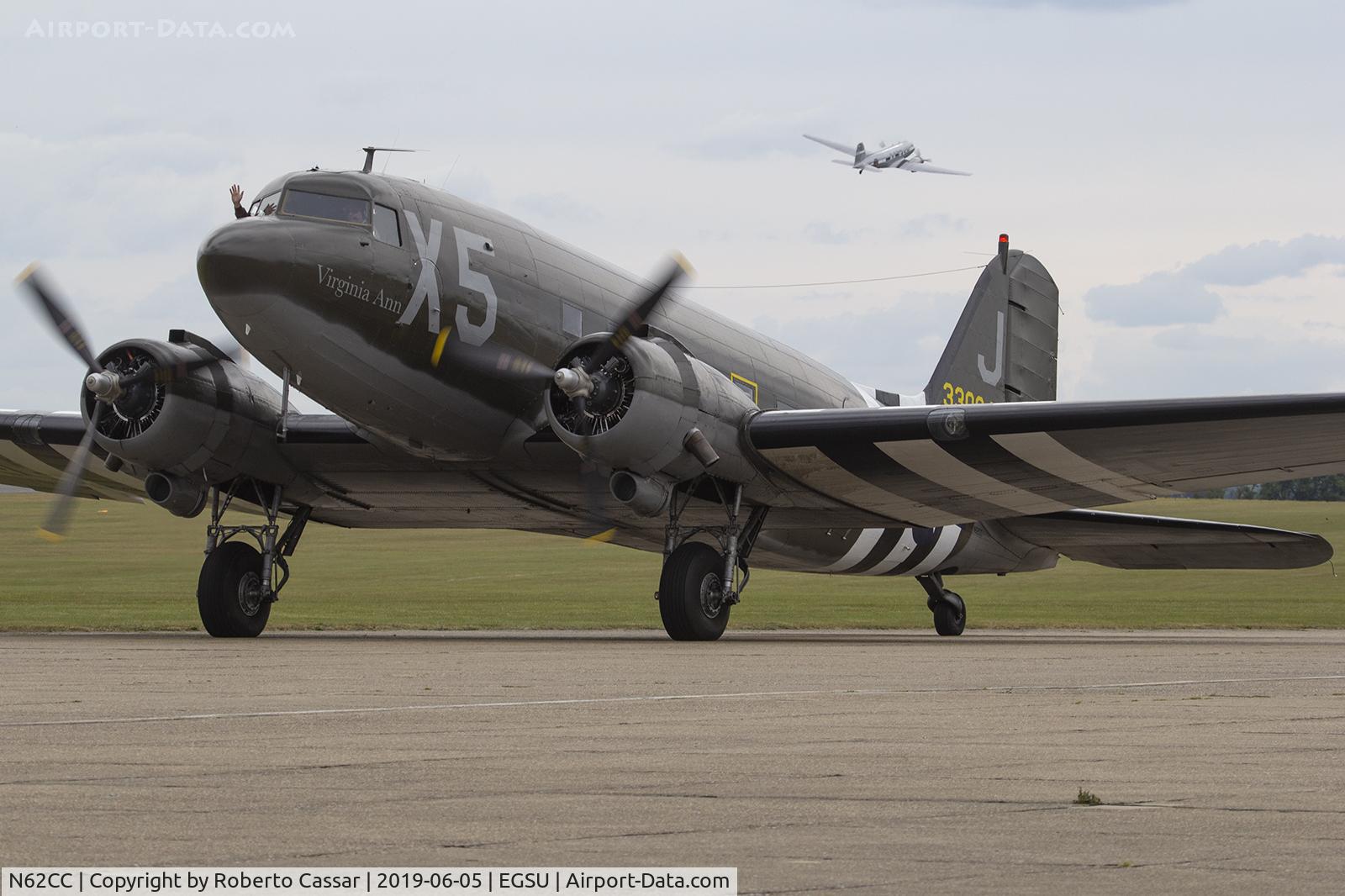 N62CC, 1943 Douglas DC-3C (C-47A-DL) C/N 13798, Daks Over Normandy 2019 - 43-30647 (Virginia Ann)