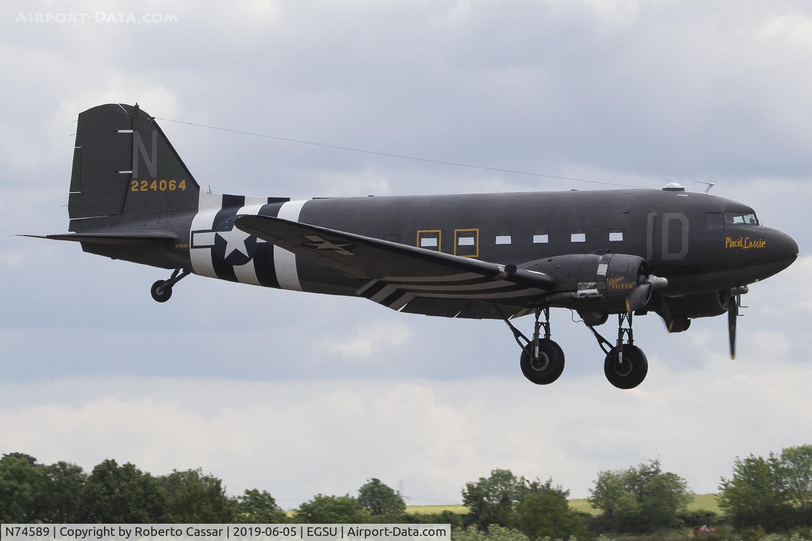 N74589, 1943 Douglas DC3C-S1C3G (C-47A) C/N 9926, Daks Over Normandy 2019 - 42-24064 (Placid Lassie)