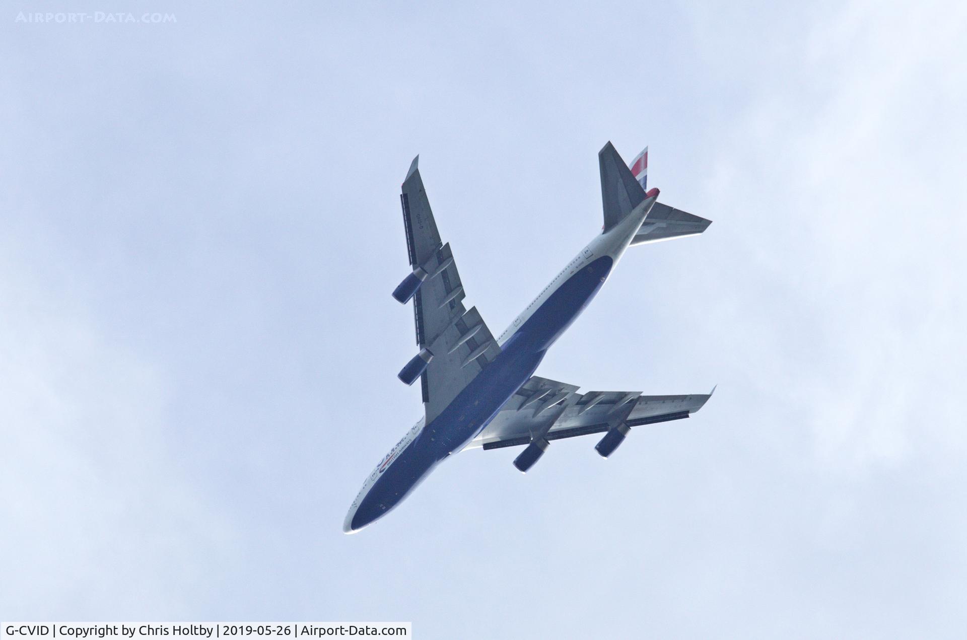 G-CVID, 1994 Boeing 747-436 C/N 27349, On approach to Heathrow over Bromley, Kent