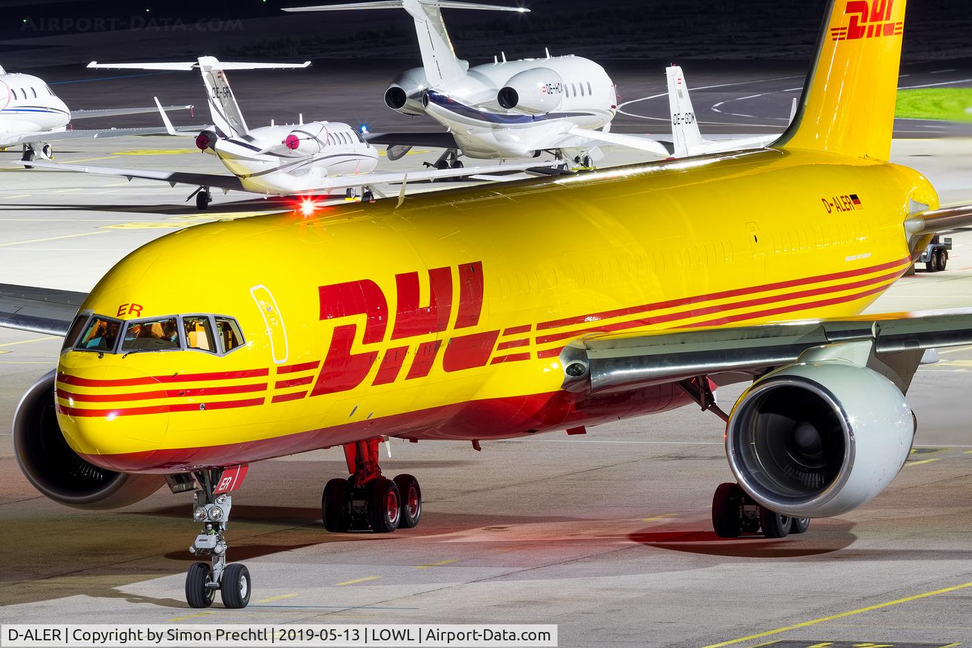 D-ALER, 1994 Boeing 757-2Q8/SF C/N 27351, D-ALER @ Linz Airport