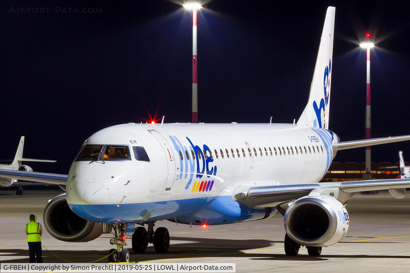 G-FBEH, 2007 Embraer 195LR (ERJ-190-200LR) C/N 19000128, G-FBEH @ Linz Airport