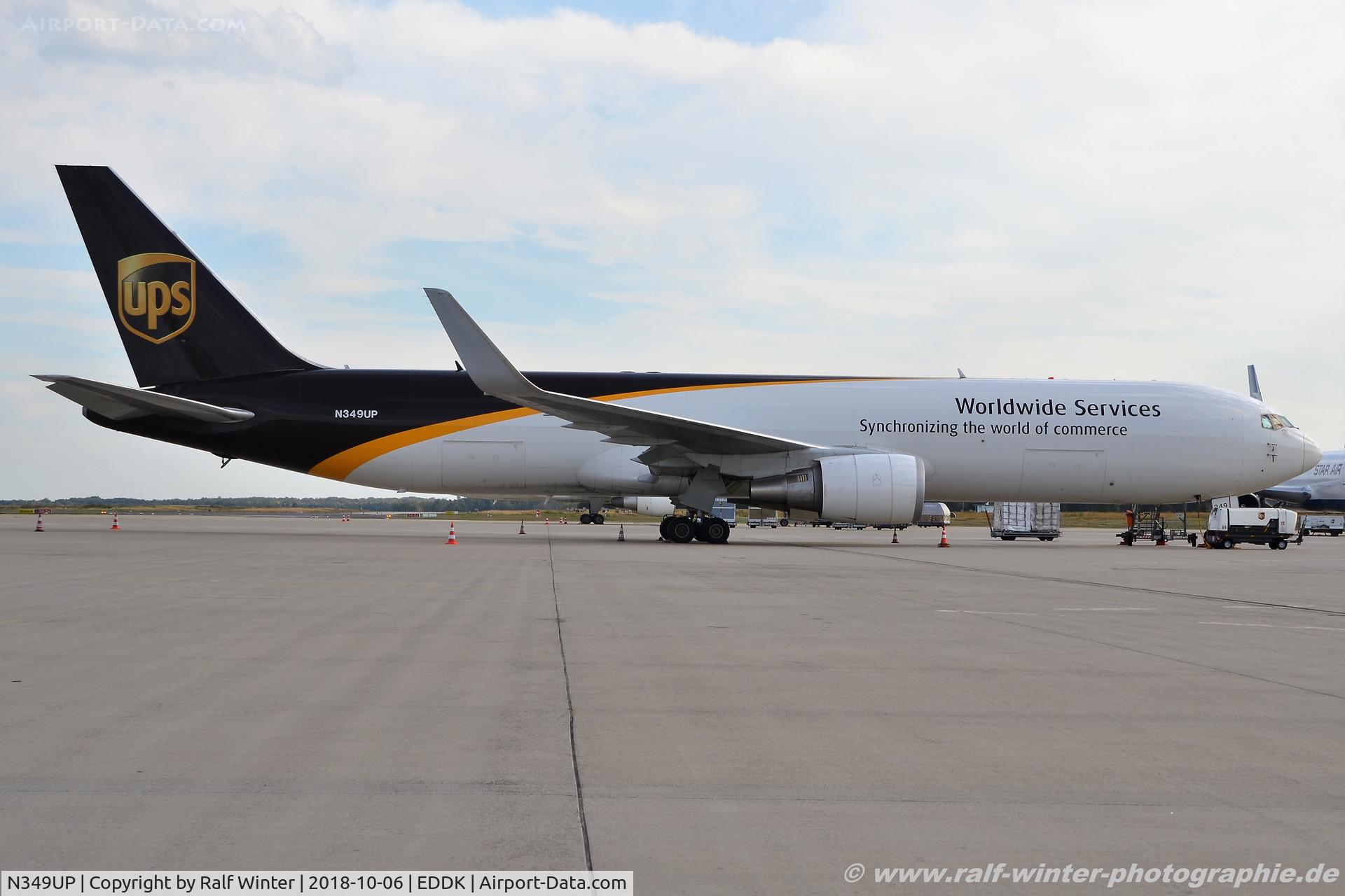 N349UP, 2012 Boeing 767-34AF/ER C/N 37947, Boeing 767-34AF(ER) - 5X UPS United Parcel Service - 37947 - N349UP - 06.10.2018 - CGN