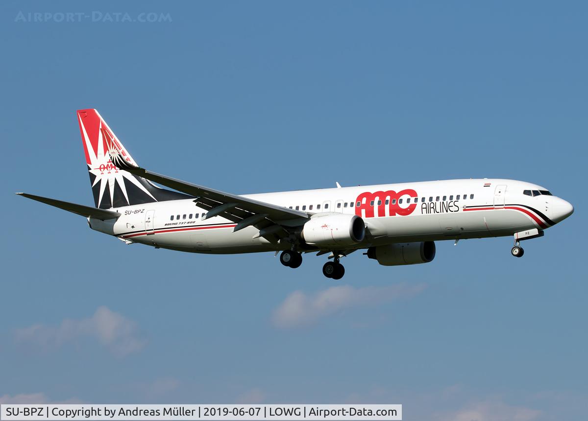 SU-BPZ, 2007 Boeing 737-86N C/N 35213, Arriving from Hurghada.