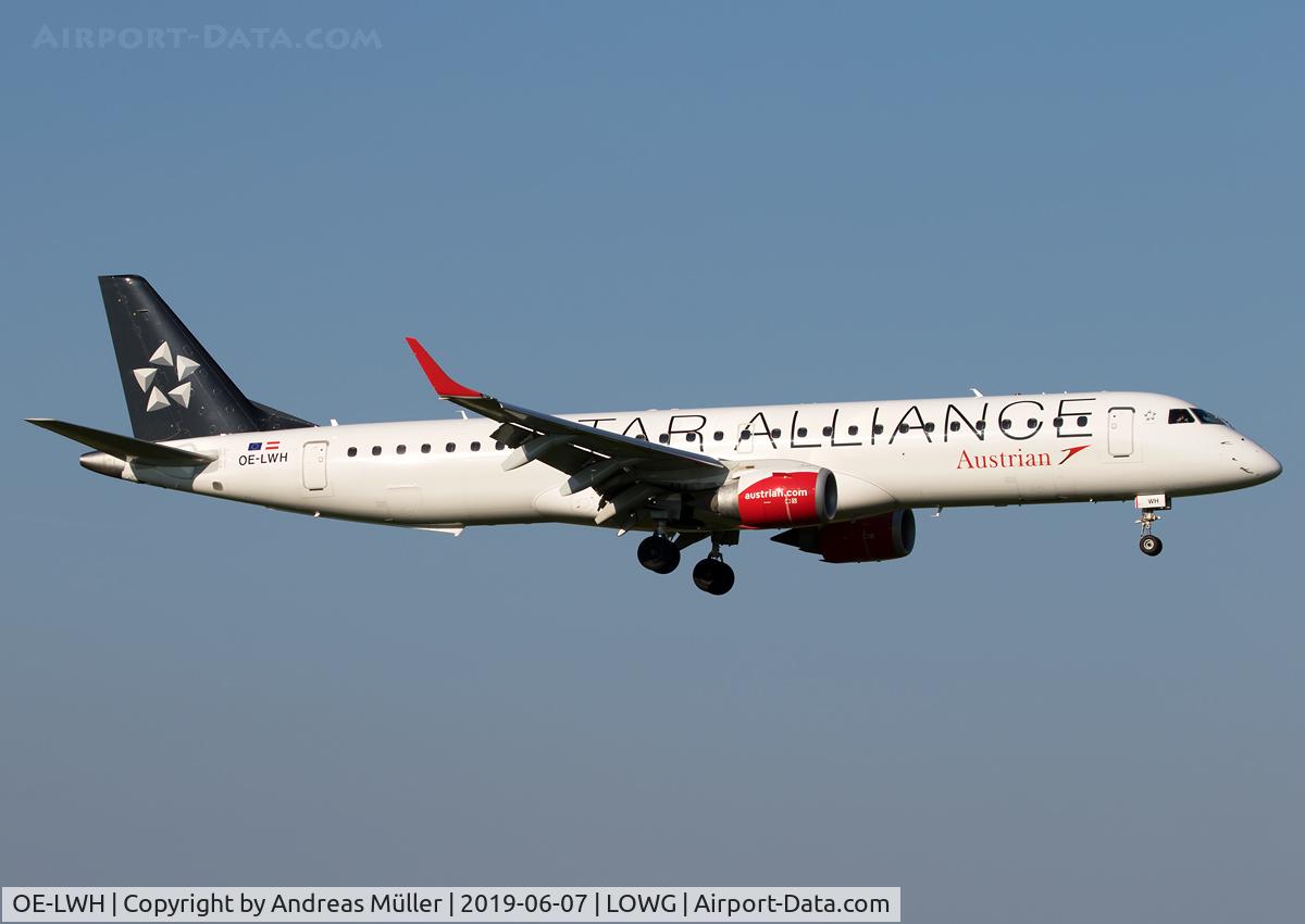 OE-LWH, 2011 Embraer 195LR (ERJ-190-200LR) C/N 19000486, Arriving from Frankfurt