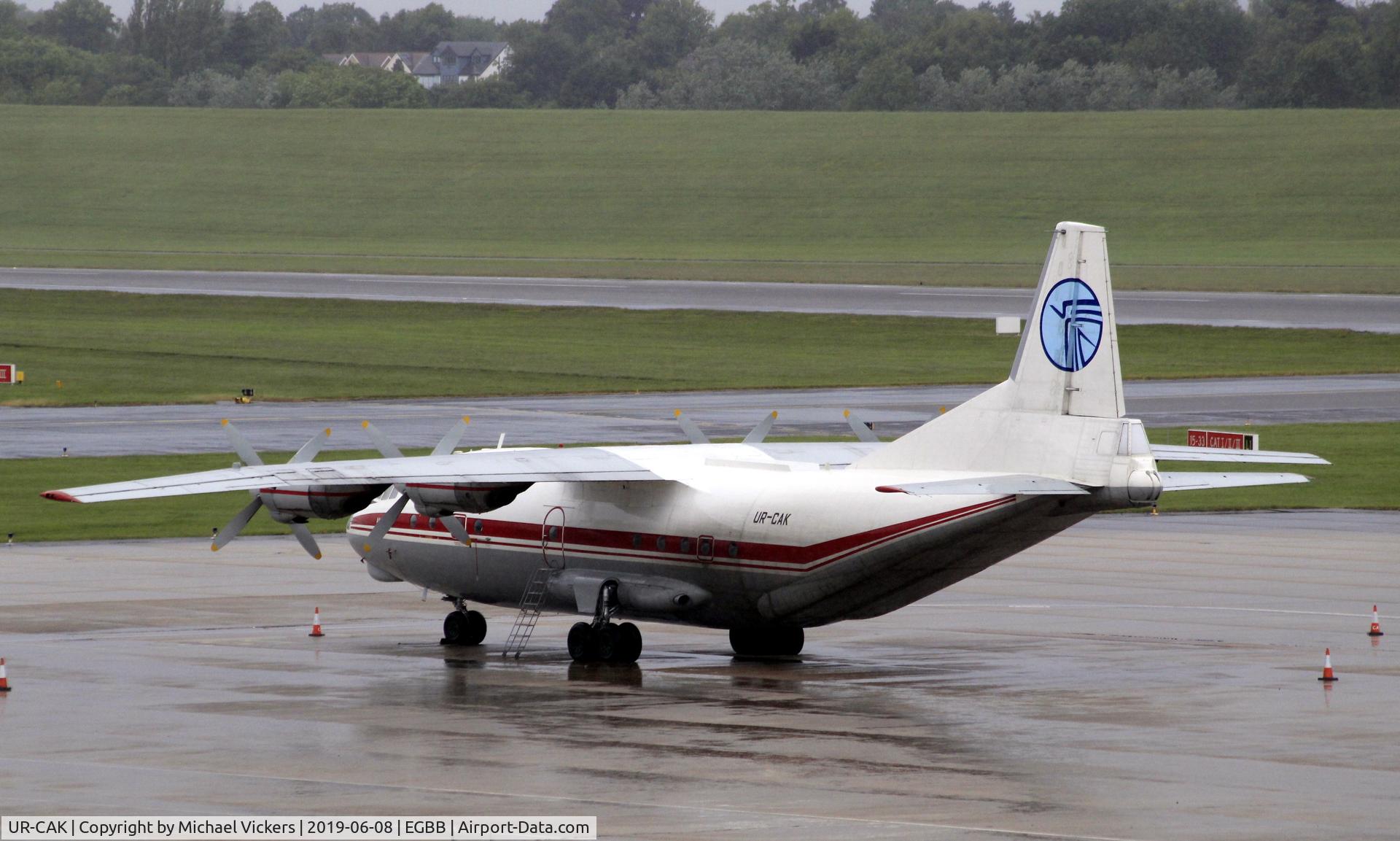 UR-CAK, 1993 Antonov An-12BP C/N 6343707, On the elmdon apron