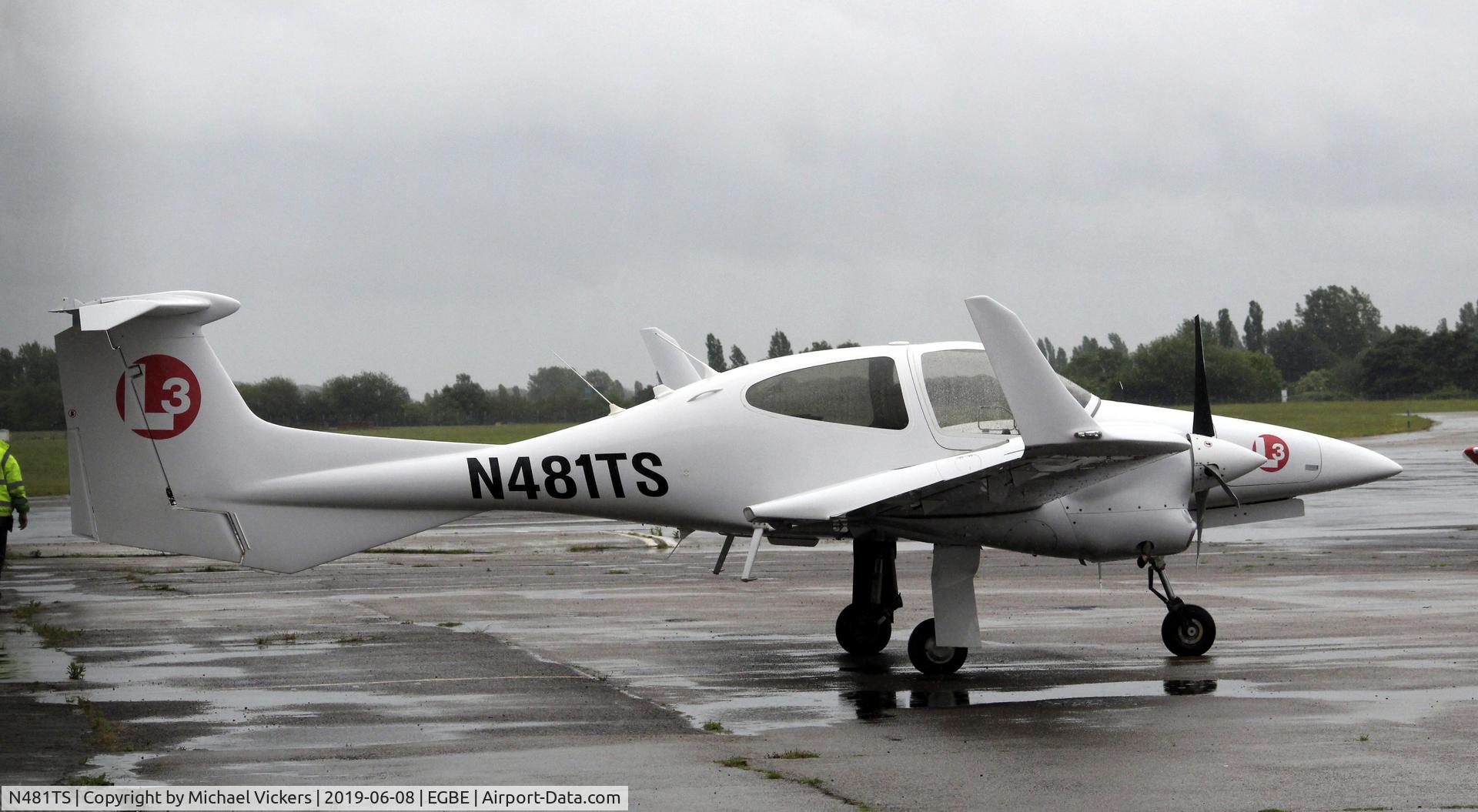 N481TS, 2007 Diamond DA-42 Twin Star C/N 42.AC081, outside Hangers
