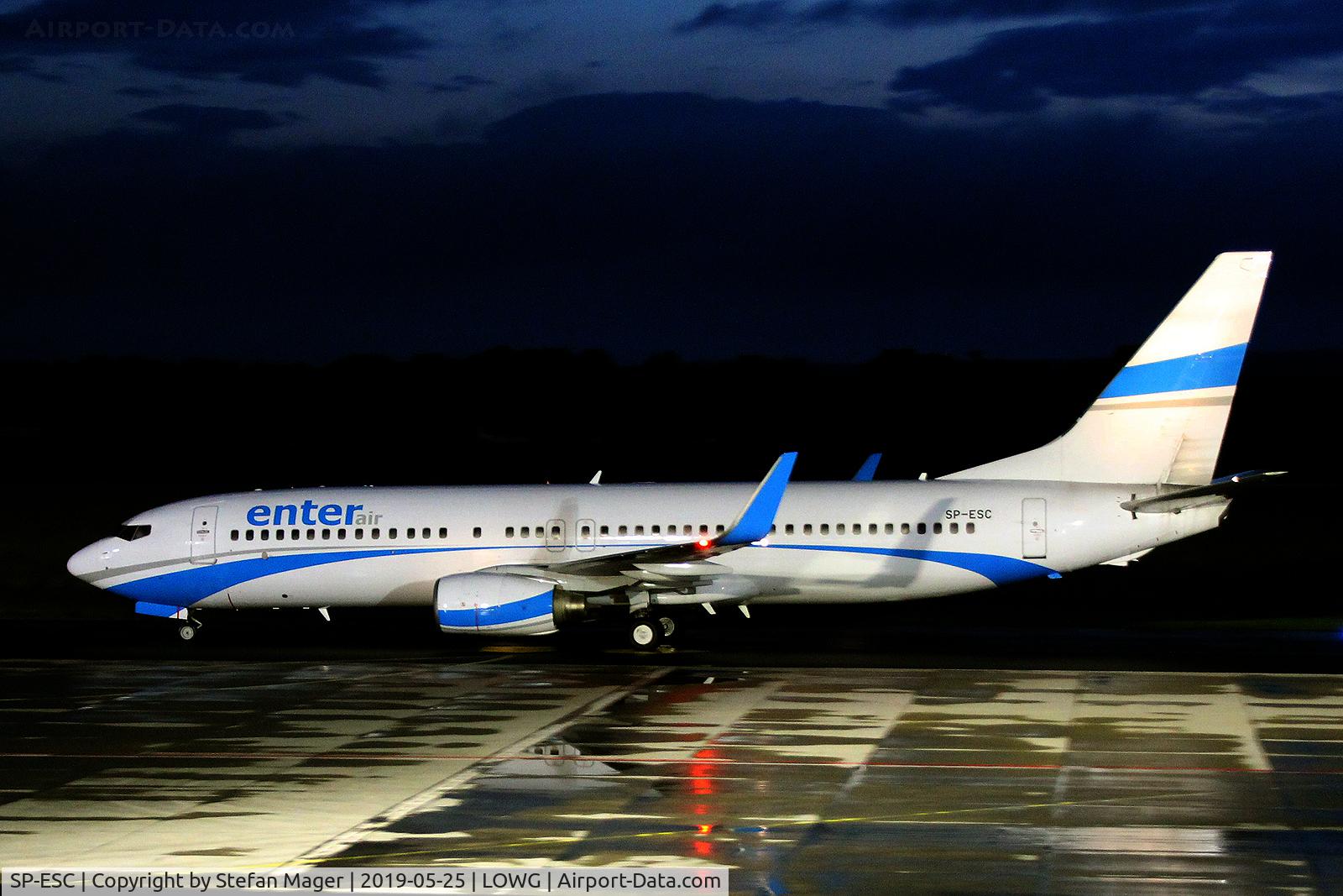 SP-ESC, 2001 Boeing 737-8AS C/N 29933, Enter Air B737-800 @GRZ
