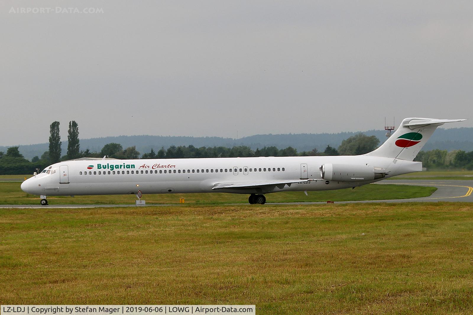 LZ-LDJ, 1995 McDonnell Douglas MD-82 (DC-9-82) C/N 53230, Bulgarian Air Charter MD-82 @GRZ