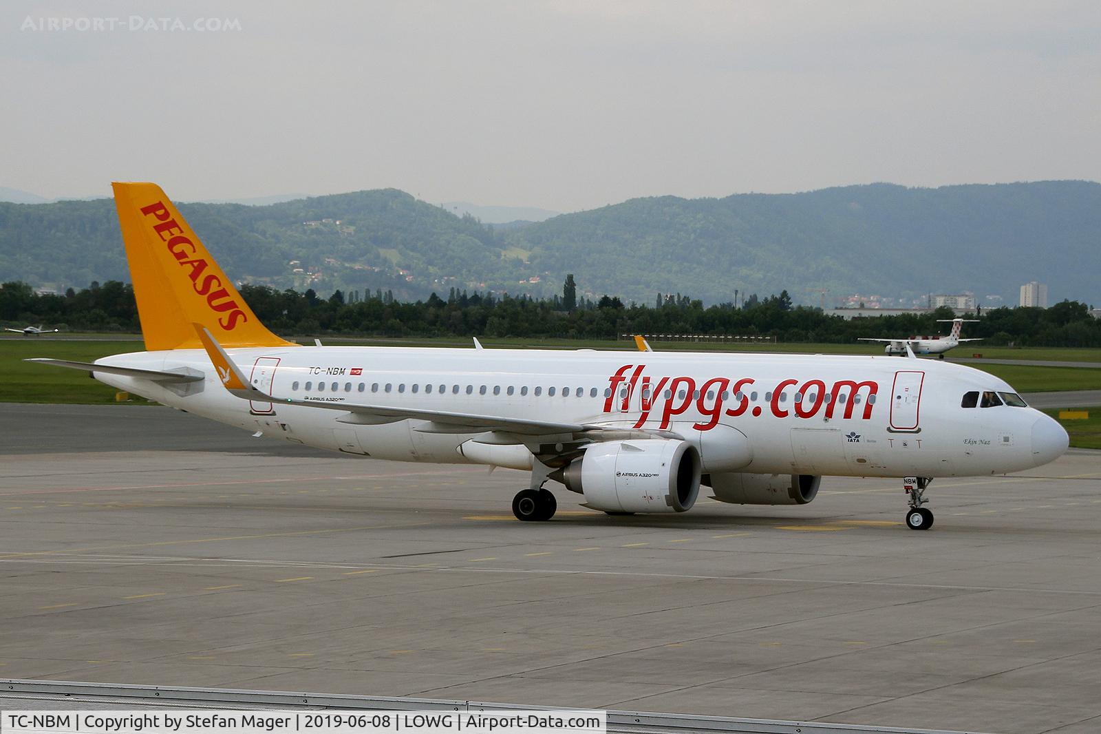 TC-NBM, 2017 Airbus A320-251N C/N 7990, Pegasus A320-200N @GRZ
(weekly charter to AYT)