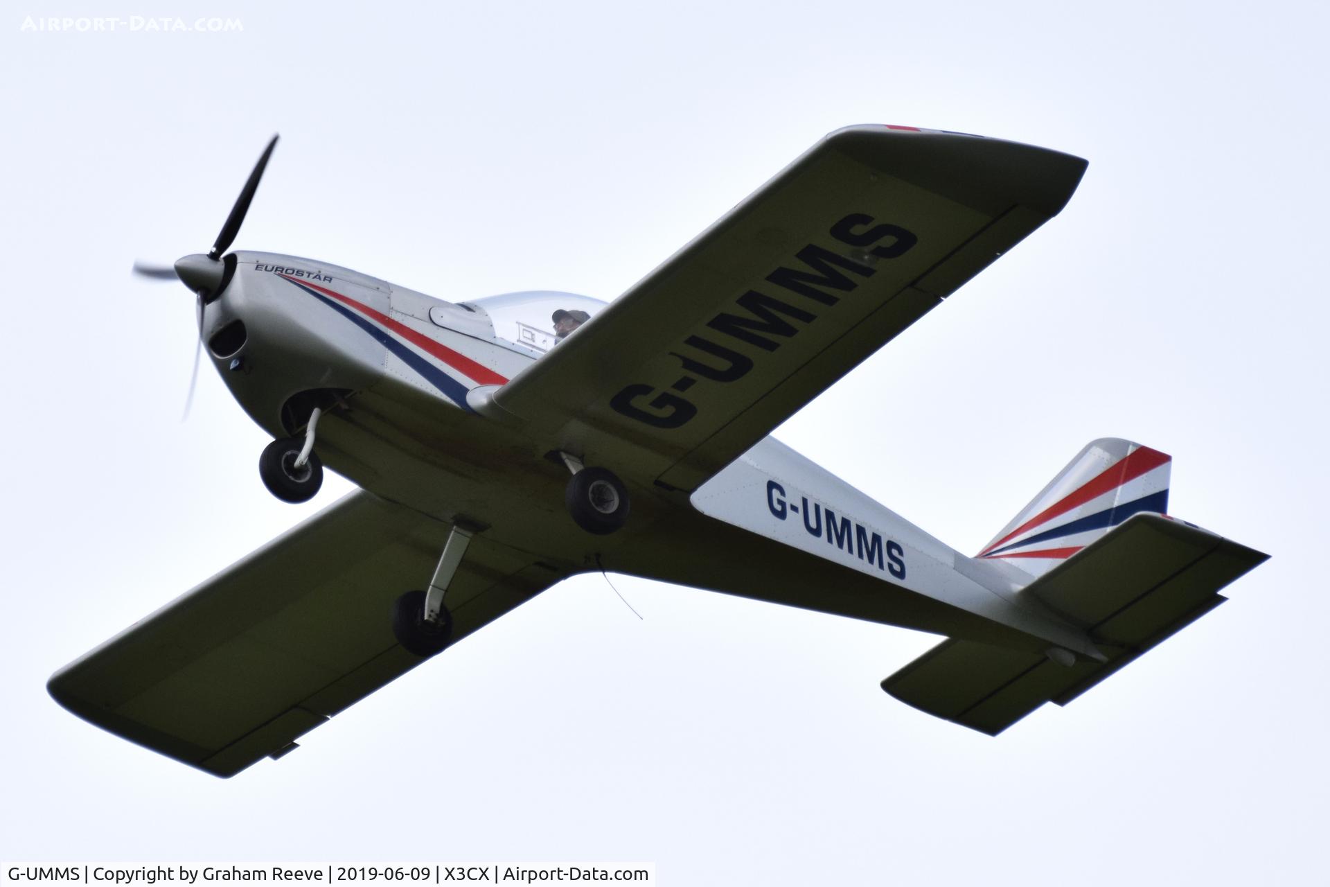 G-UMMS, 2005 Cosmik EV-97 TeamEurostar UK C/N 2316, Departing from Northrepps.
