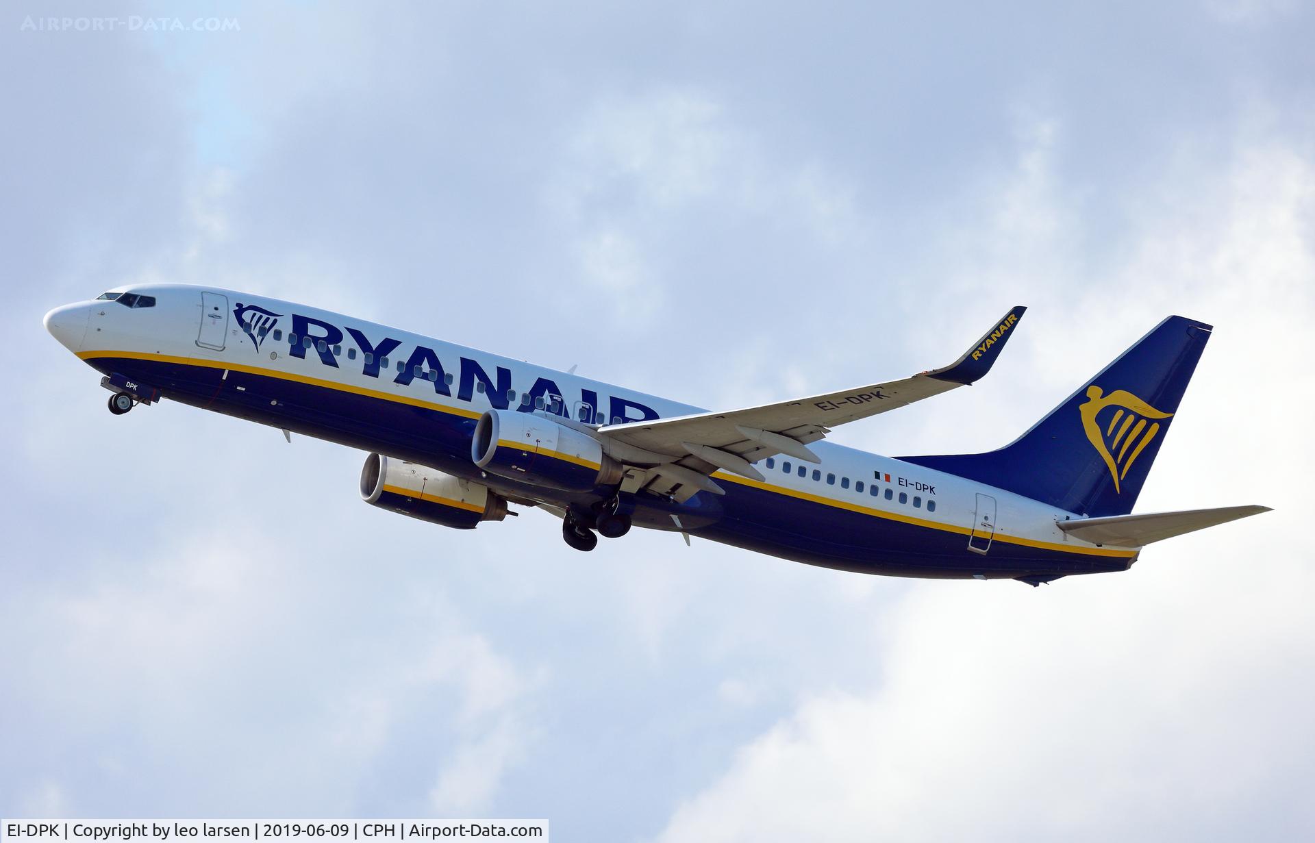 EI-DPK, 2007 Boeing 737-8AS C/N 33610, Copenhagen 9.6.2019