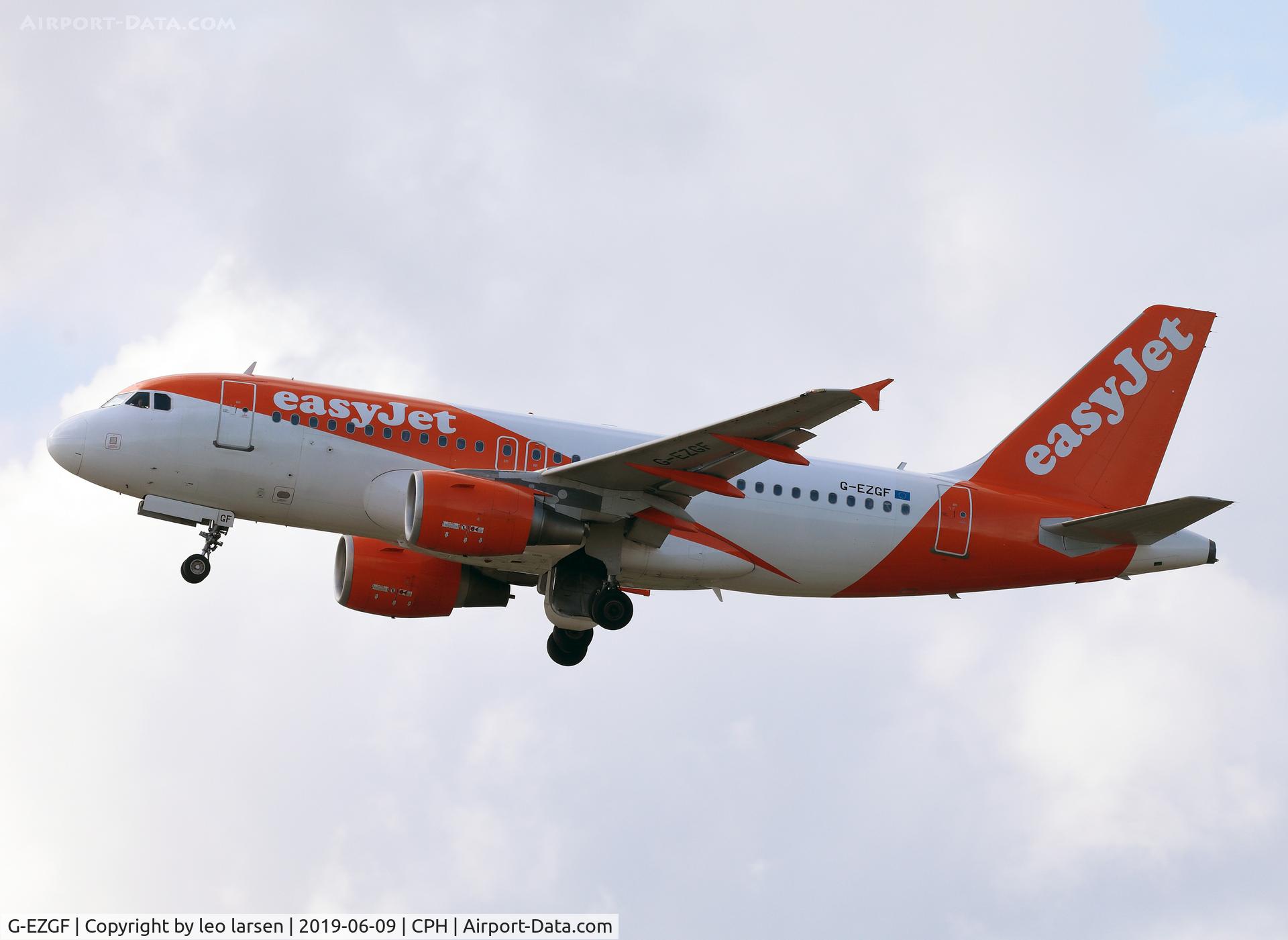 G-EZGF, 2011 Airbus A319-111 C/N 4635, Copenhagen 9.6.2019