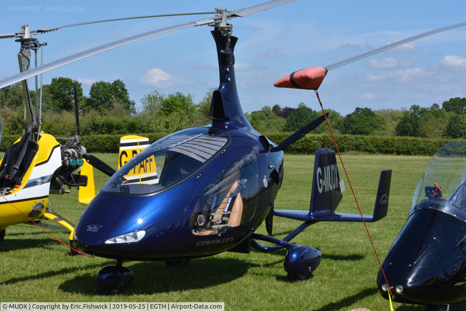 G-MUDX, 2017 AutoGyro Cavalon C/N RSUK/CVLN/022, 3. G-MUDX at the British Rotor Association annual gathering at the Shuttleworth Collection, May. 2019.