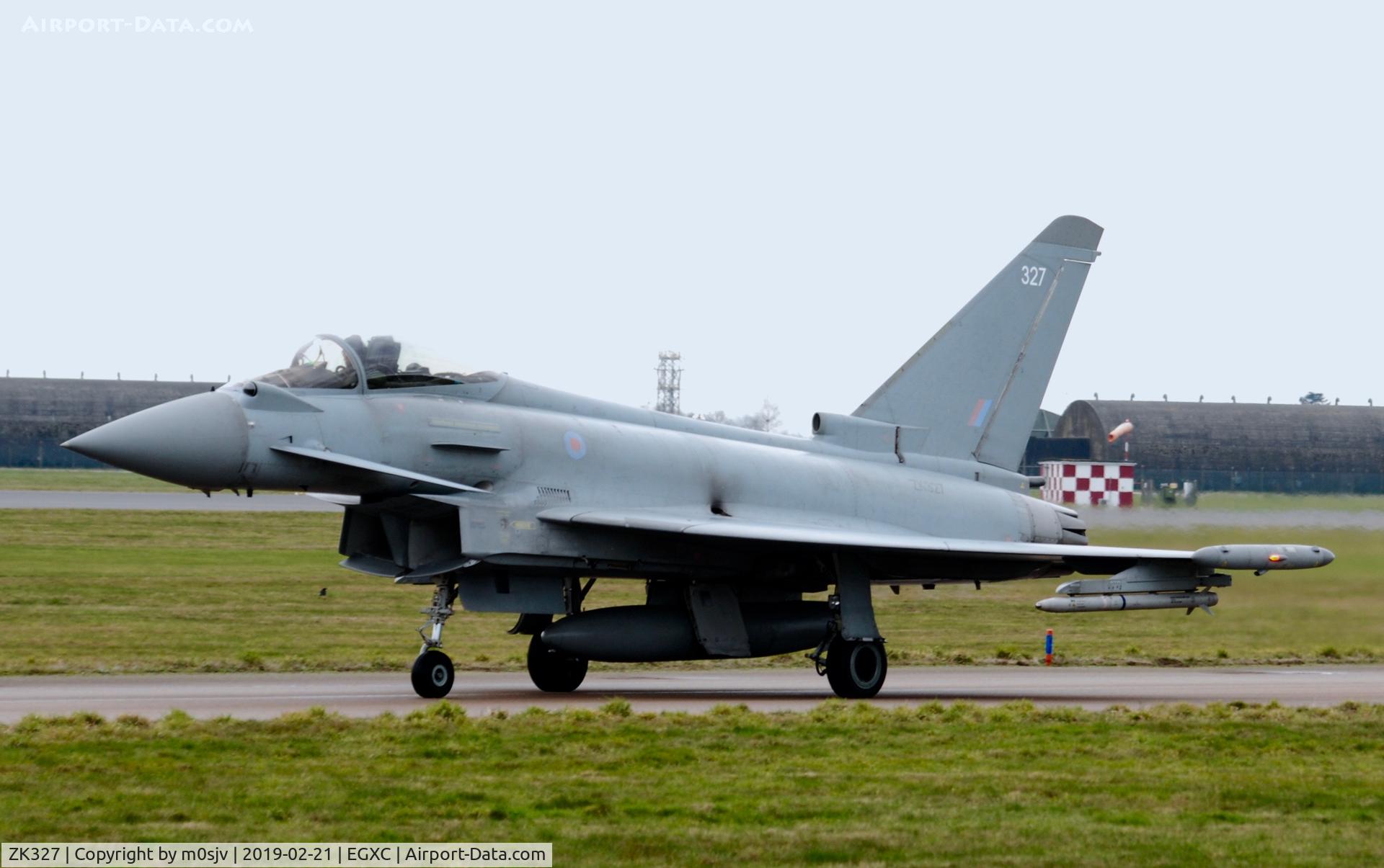 ZK327, 2011 Eurofighter EF-2000 Typhoon FGR4 C/N BS088/333, Taken from crash gate 1