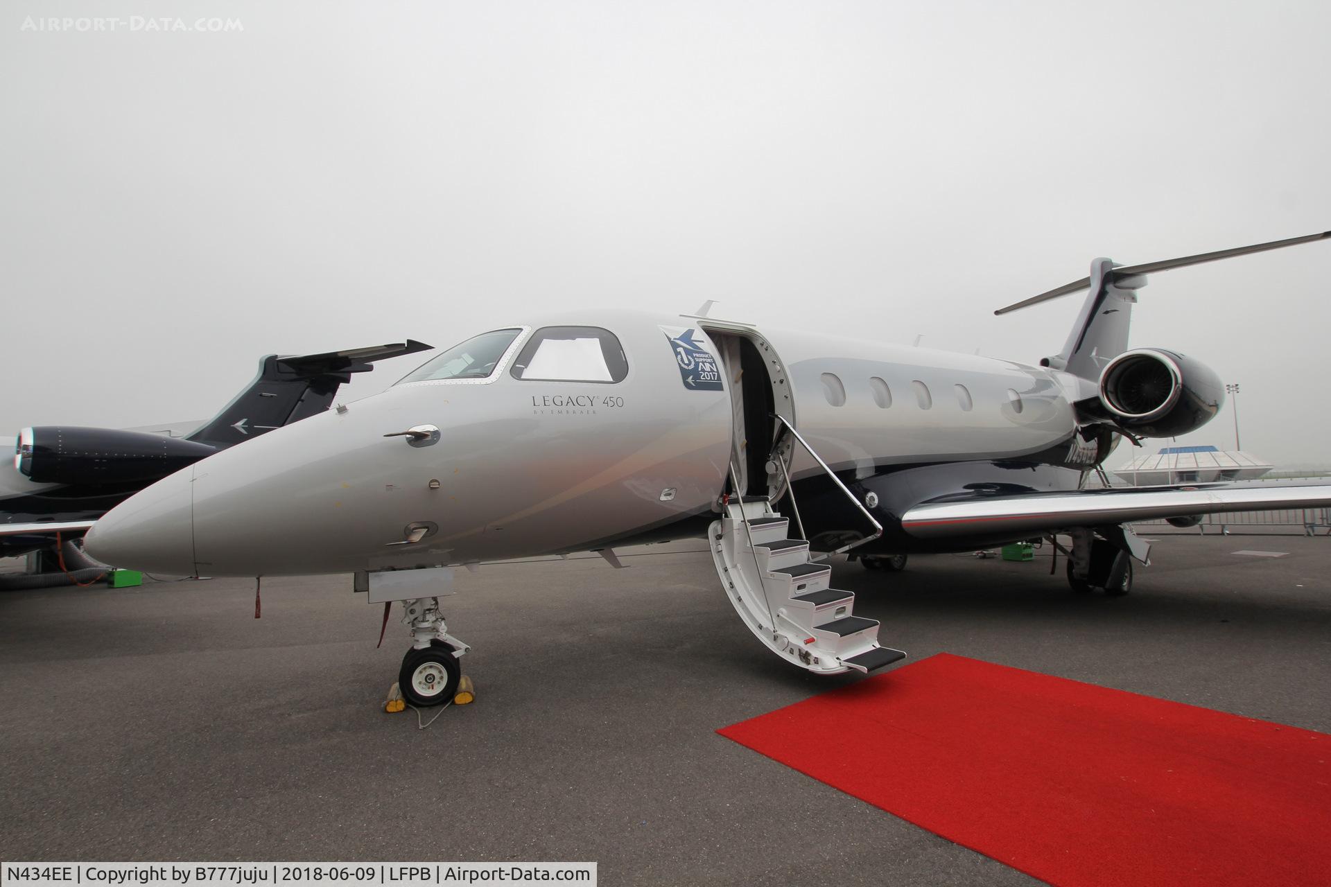 N434EE, 2018 Embraer EMB-545 Legacy 450 C/N 55010034, At Air Expo Paris