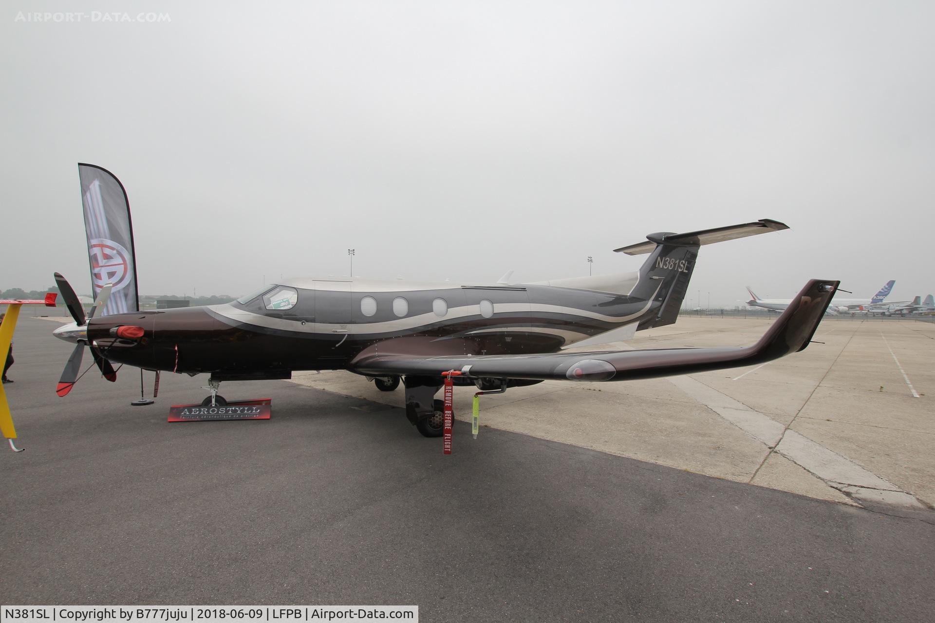 N381SL, 2001 Pilatus PC-12/45 C/N 381, new peint by Aerostyll