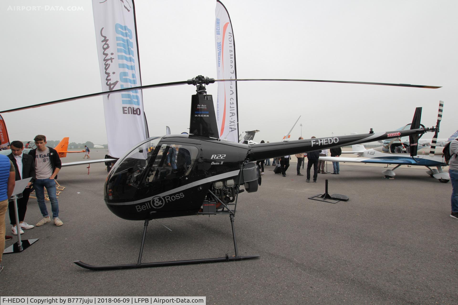 F-HEDO, Robinson R22 Beta II C/N 4661, at Air Expo Paris