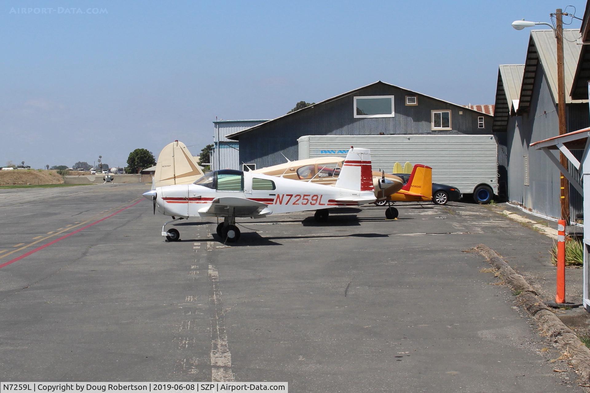 N7259L, 1972 American Aviation AA-1A Trainer C/N AA1A-0459, 1972 American Aviation AA-1A TRAINER, Lycoming O-235 108 Hp
