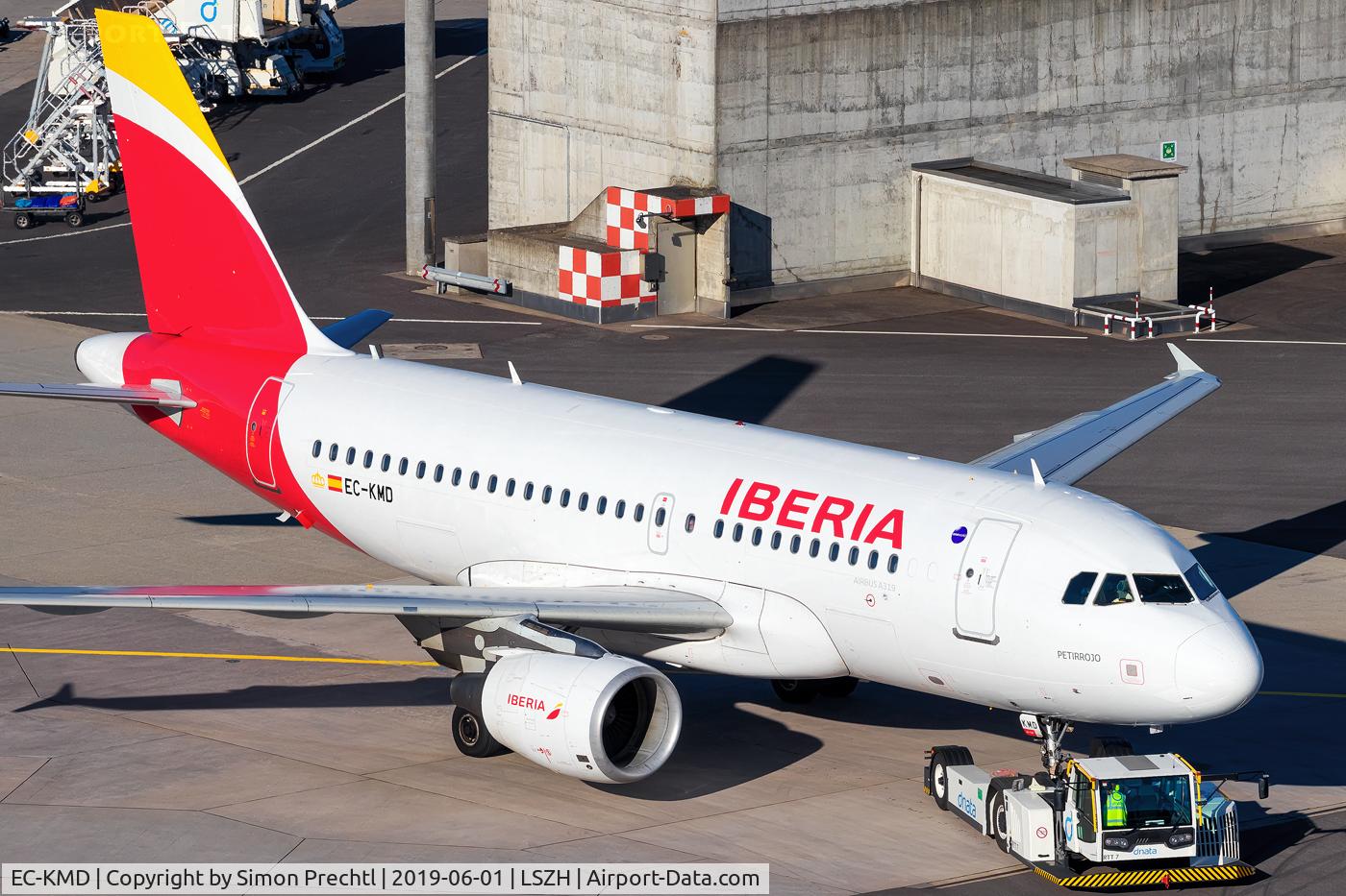 EC-KMD, 2008 Airbus A319-111 C/N 3380, EC-KMD @ Zürich Intl. Airport