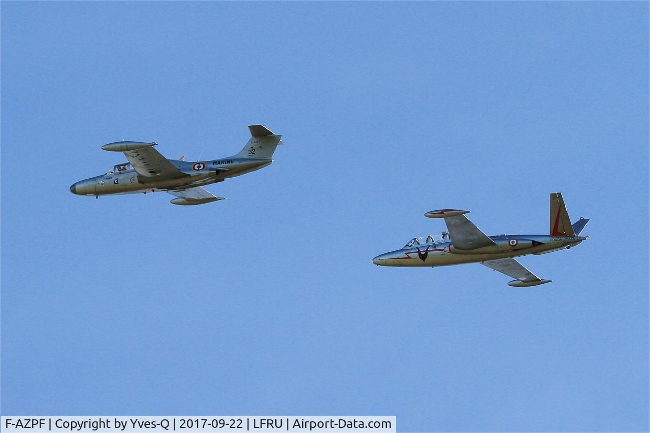 F-AZPF, Fouga CM-175 Zephyr C/N 28, Fouga CM-175 Zephyr, On display, Morlaix-Ploujean airport (LFRU-MXN) Air show 2017