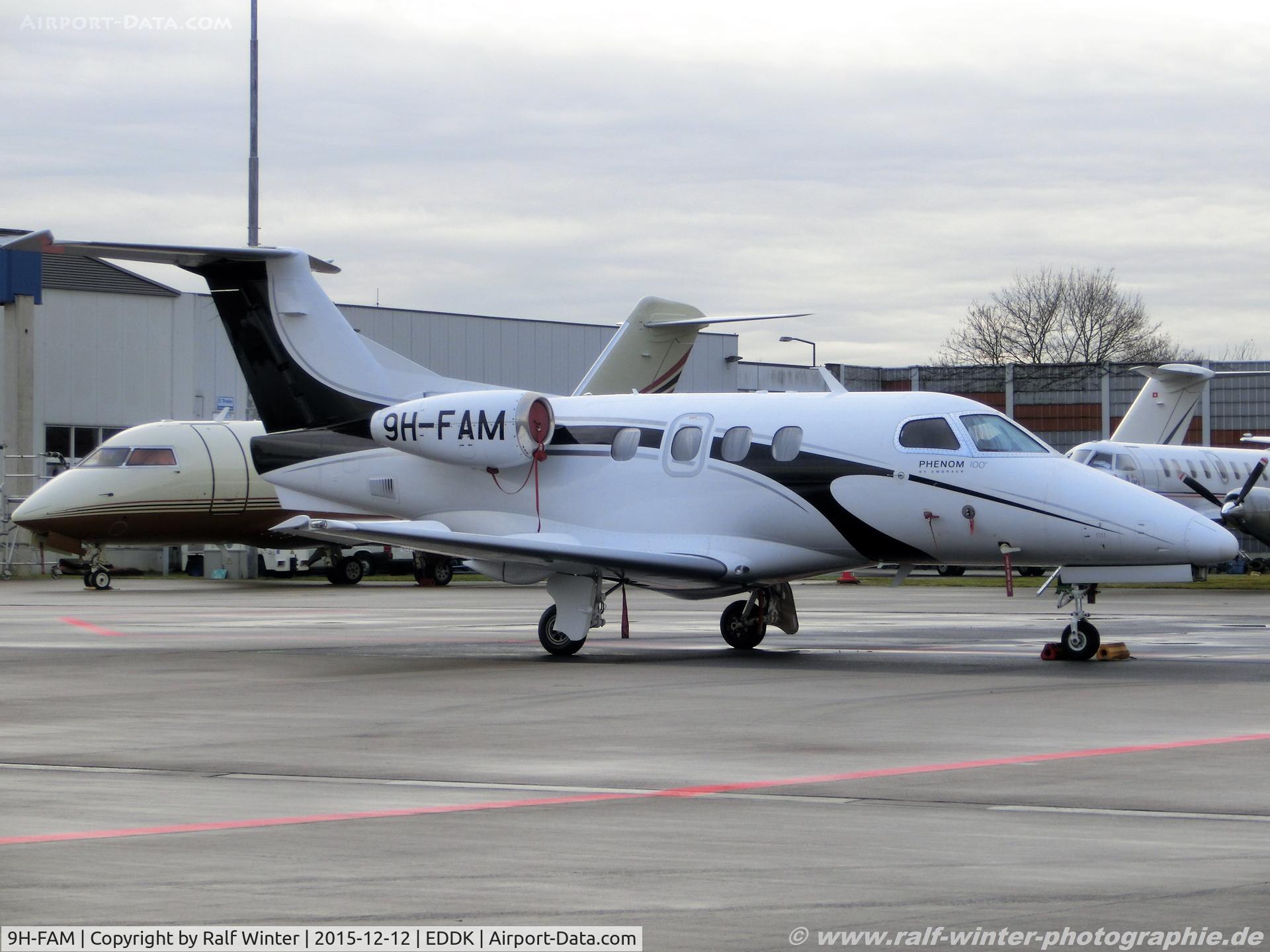 9H-FAM, 2009 Embraer EMB-500 Phenom 100 C/N 50000100, Embraer Phenom 100 EMB-500 - LWG Luxwing Ltd - 50000100 - 9H-FAM - 12.12.2015 - CGN