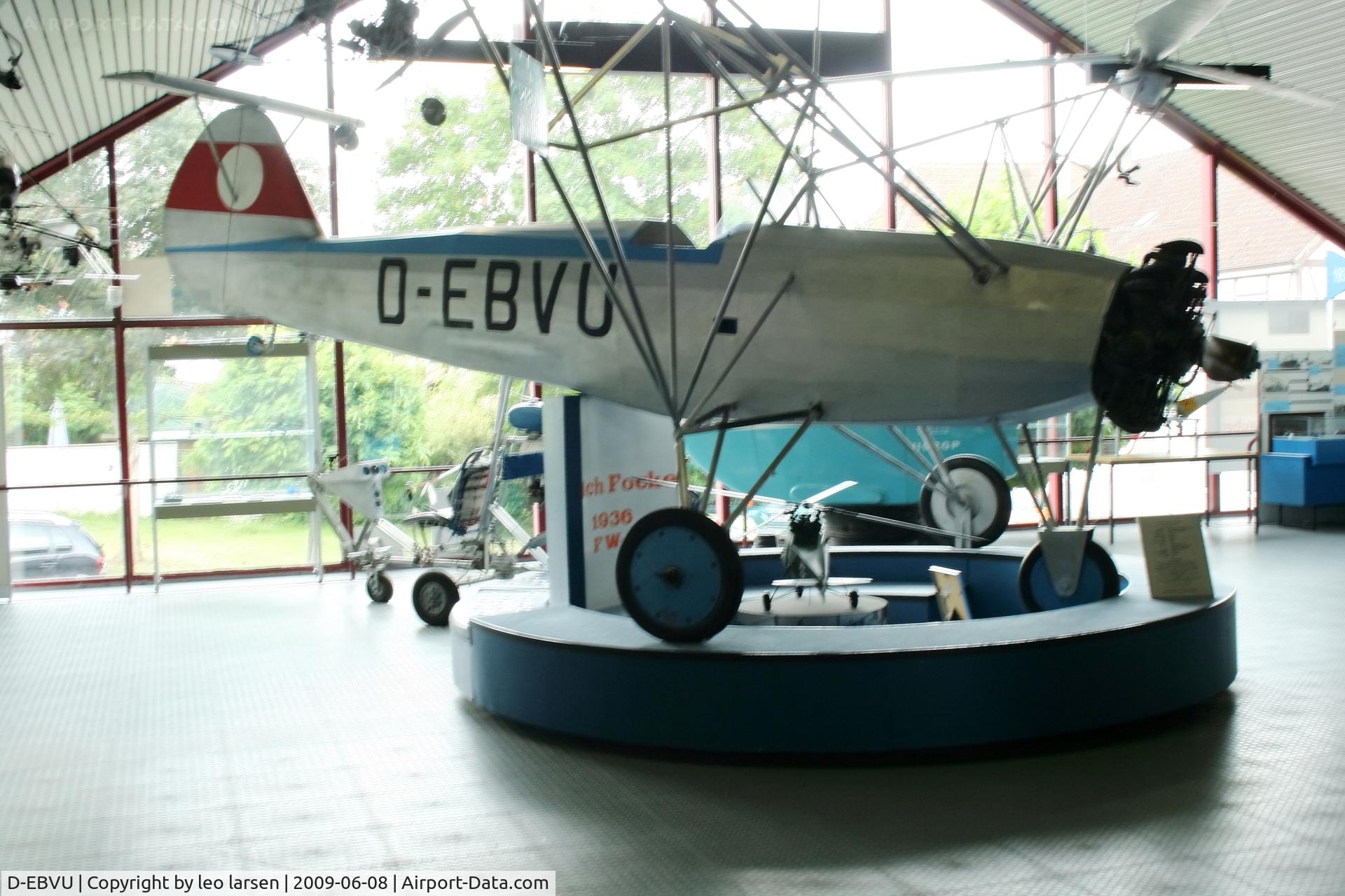D-EBVU, 1936 Focke-Wulf FW 61 C/N V 1, Bückeburg Helikopter Museum 8.6.2009