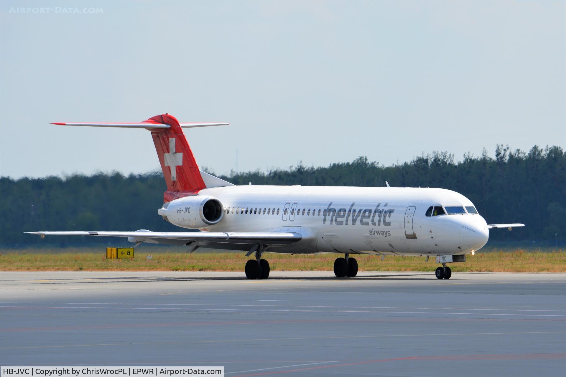 HB-JVC, 1994 Fokker 100 (F-28-0100) C/N 11501, 2018-06-16