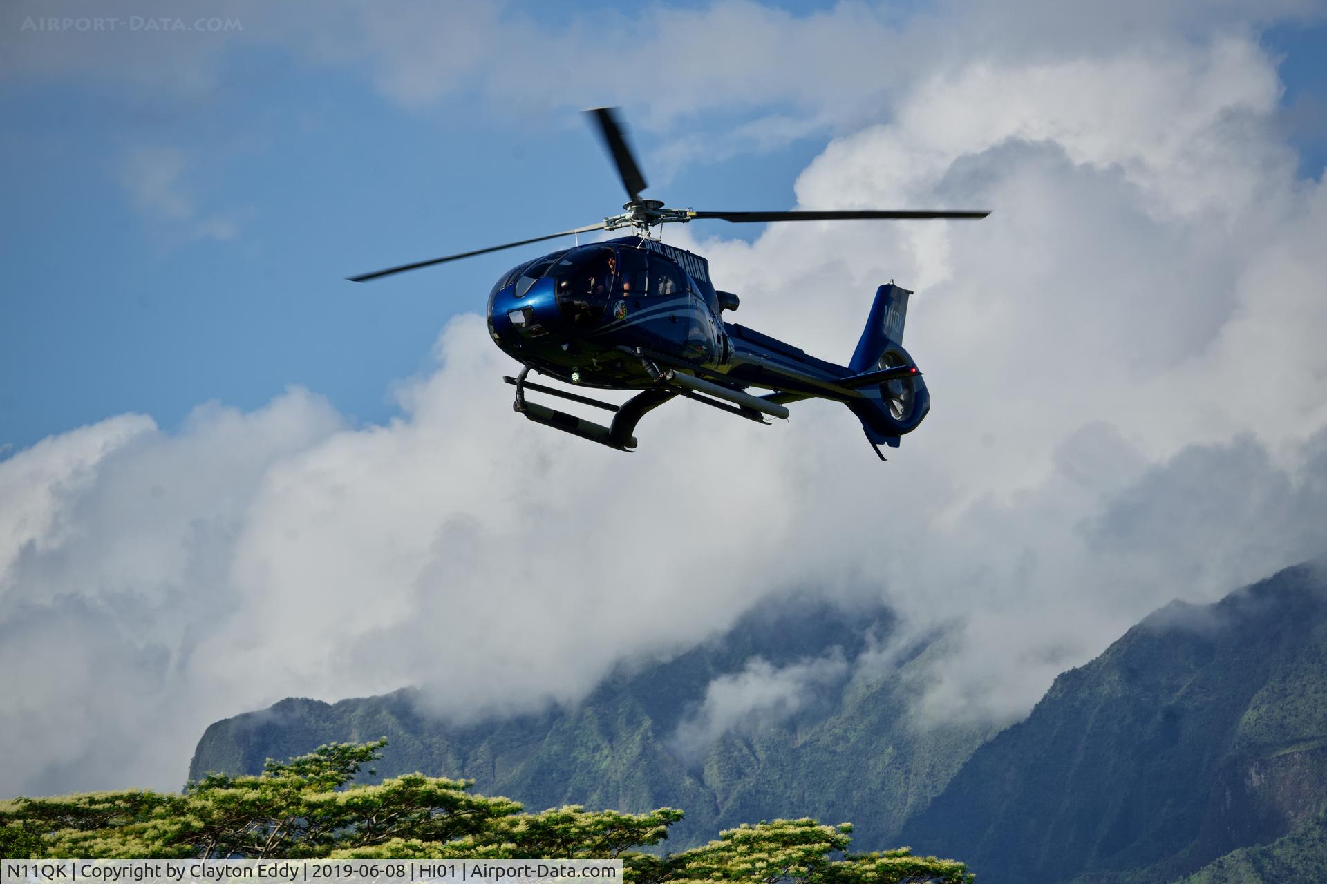 N11QK, 2002 Eurocopter EC-130B-4 (AS-350B-4) C/N 3639, HI01 (HPV) 2019.