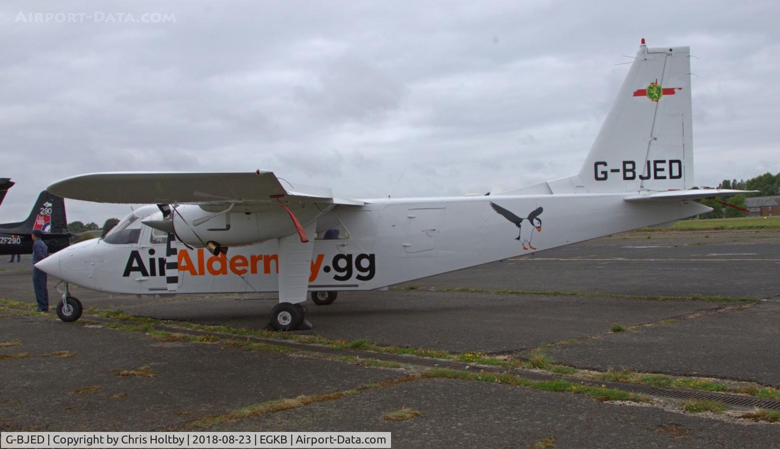 G-BJED, 1981 Pilatus Britten-Norman BN-2T Turbine Islander C/N 2119, Static at The Festival of Flight Display at Biggin Hill